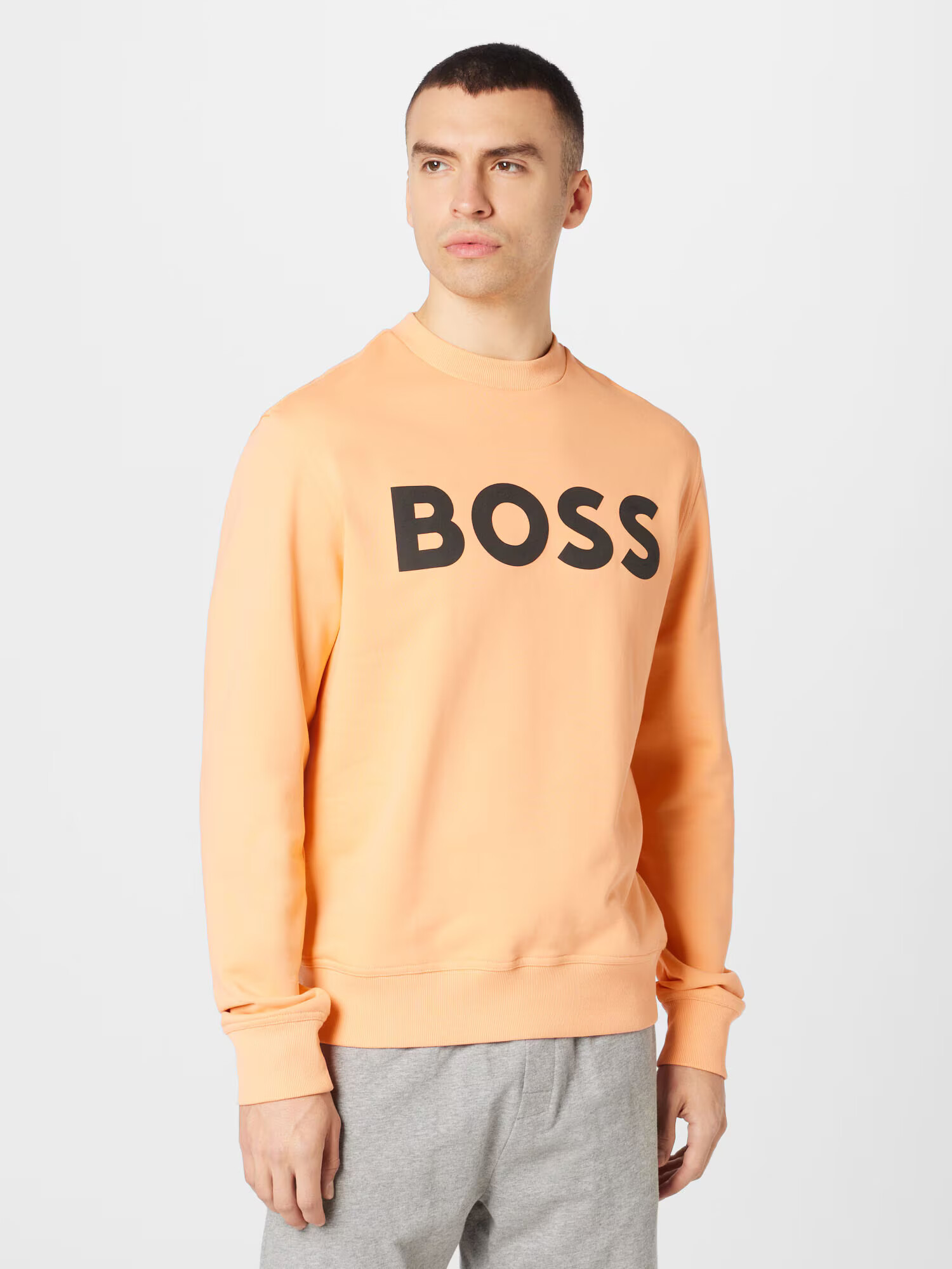 BOSS Orange Majica marelica / črna - Pepit.si