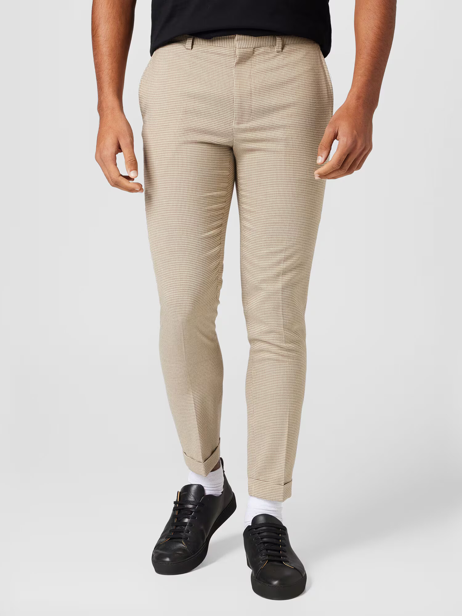 BURTON MENSWEAR LONDON Chino hlače kremna / temno bež - Pepit.si