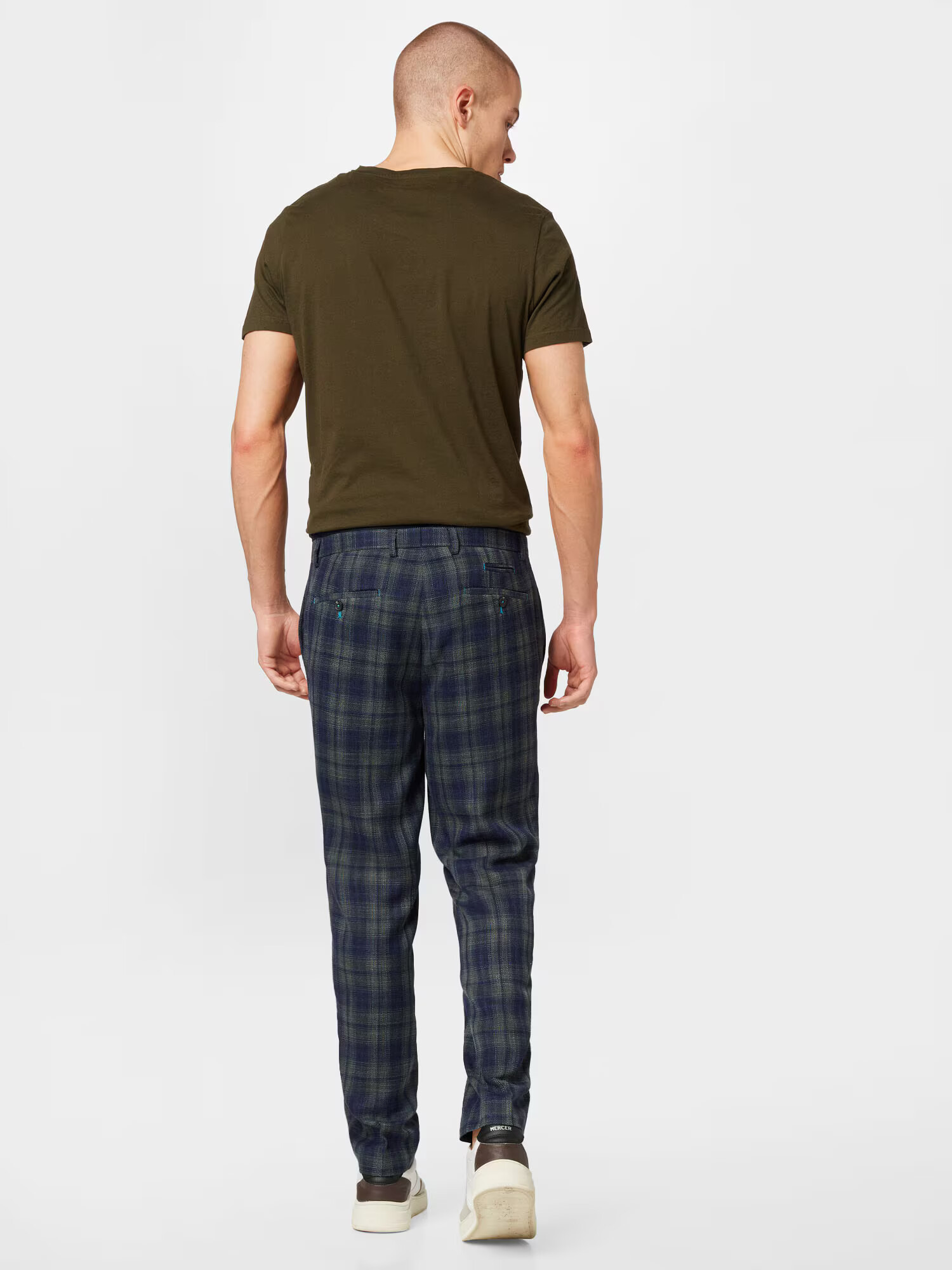 BURTON MENSWEAR LONDON Chino hlače temno modra / oliva - Pepit.si