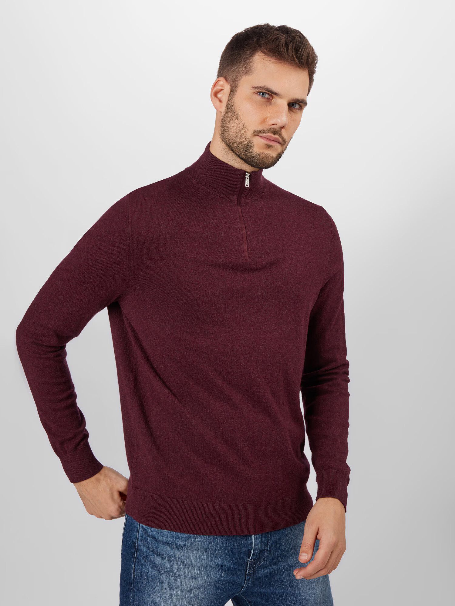 BURTON MENSWEAR LONDON Pulover burgund - Pepit.si