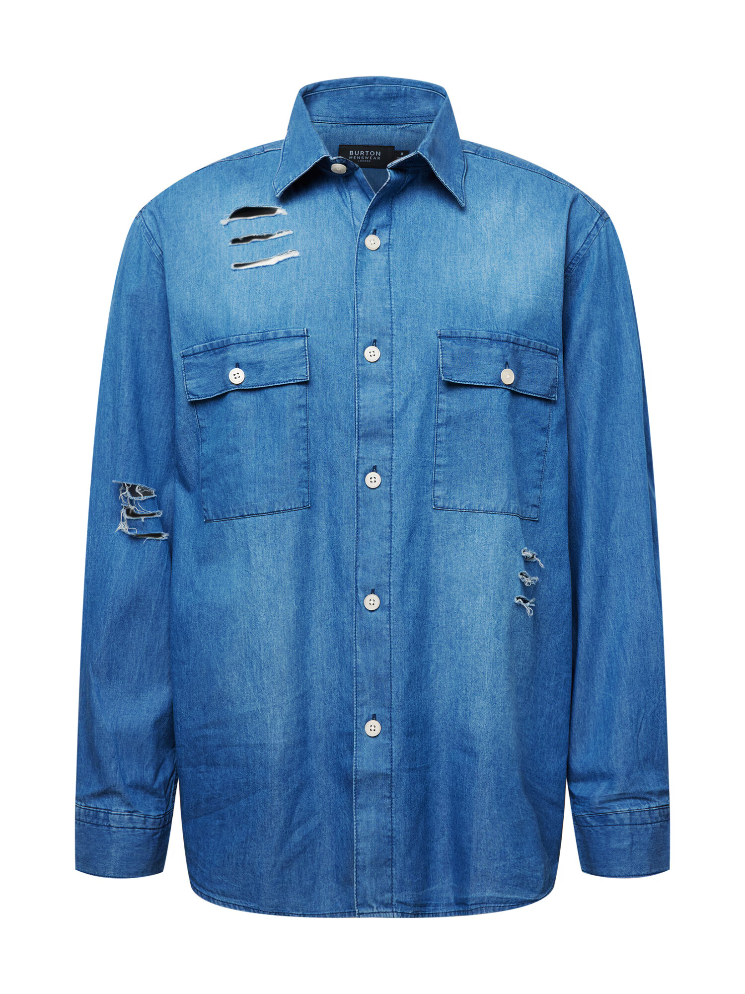 BURTON MENSWEAR LONDON Srajca moder denim - Pepit.si