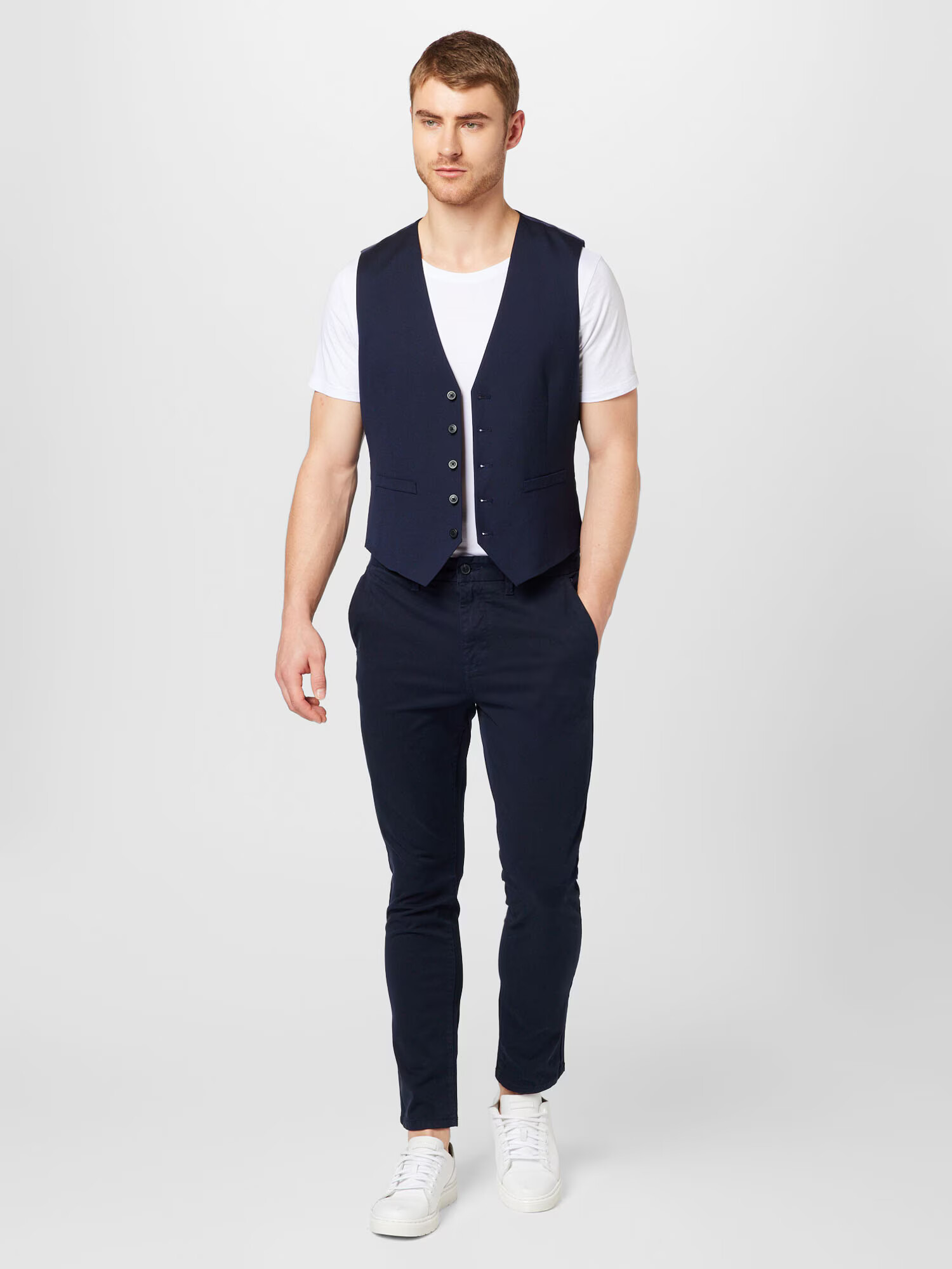 BURTON MENSWEAR LONDON Telovnik mornarska / temno modra - Pepit.si