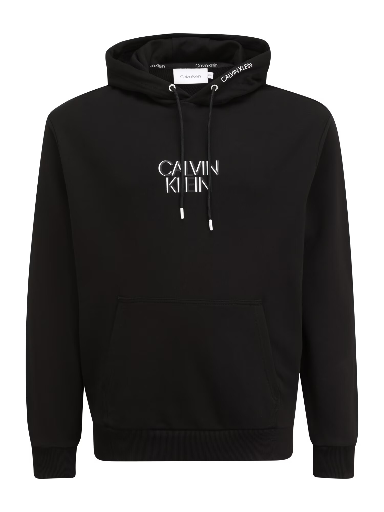 Calvin Klein Big & Tall Majica črna / temno siva / bela - Pepit.si