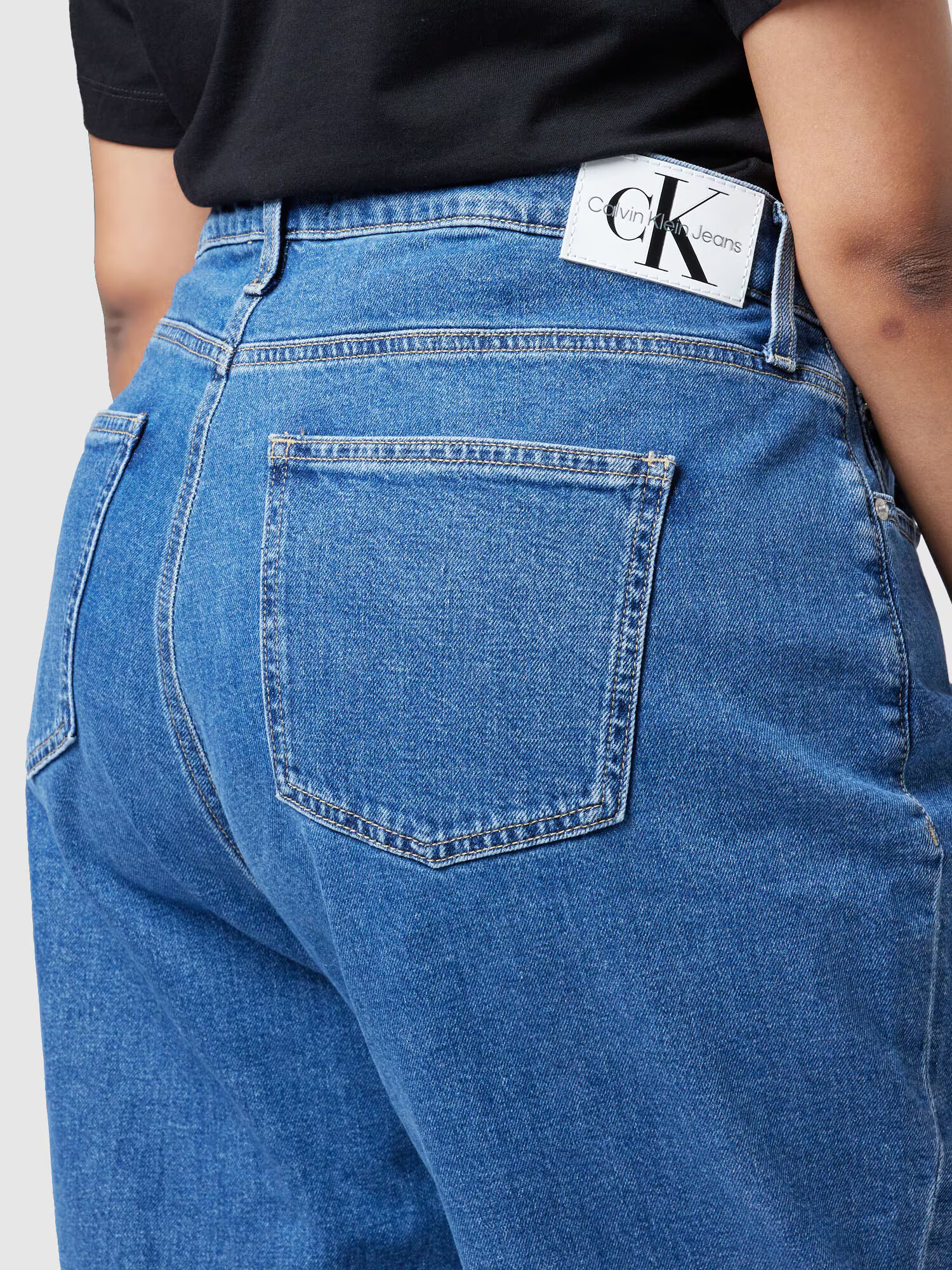 Calvin Klein Jeans Curve Kavbojke moder denim - Pepit.si