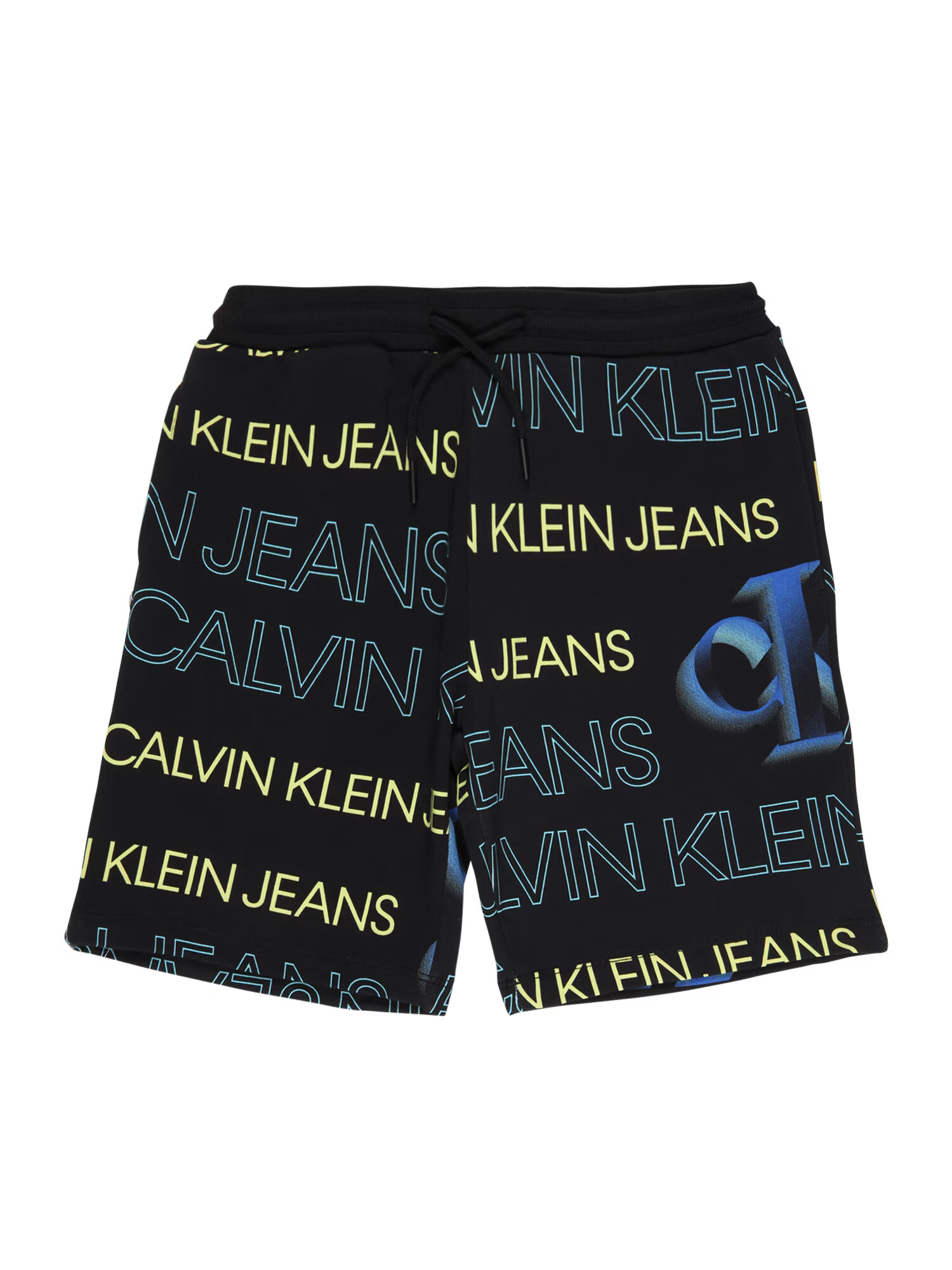 Calvin Klein Jeans Hlače črna / rumena / modra - Pepit.si