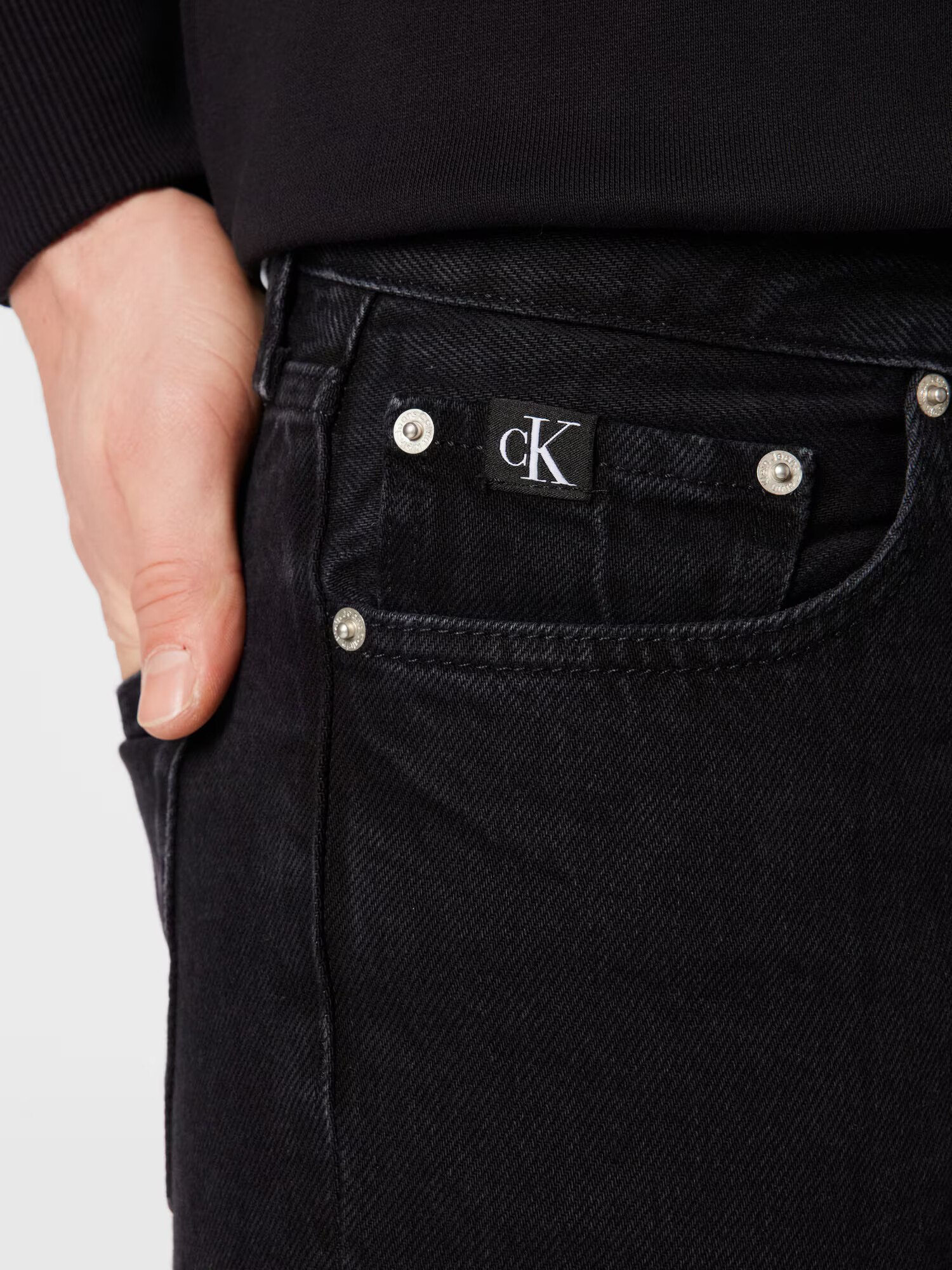 Calvin Klein Jeans Kavbojke črn denim - Pepit.si