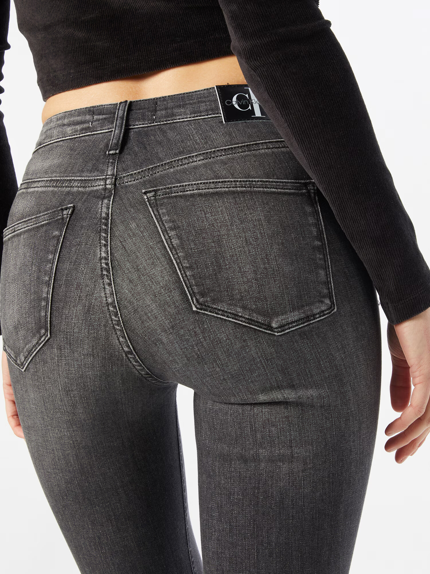 Calvin Klein Jeans Kavbojke črn denim - Pepit.si