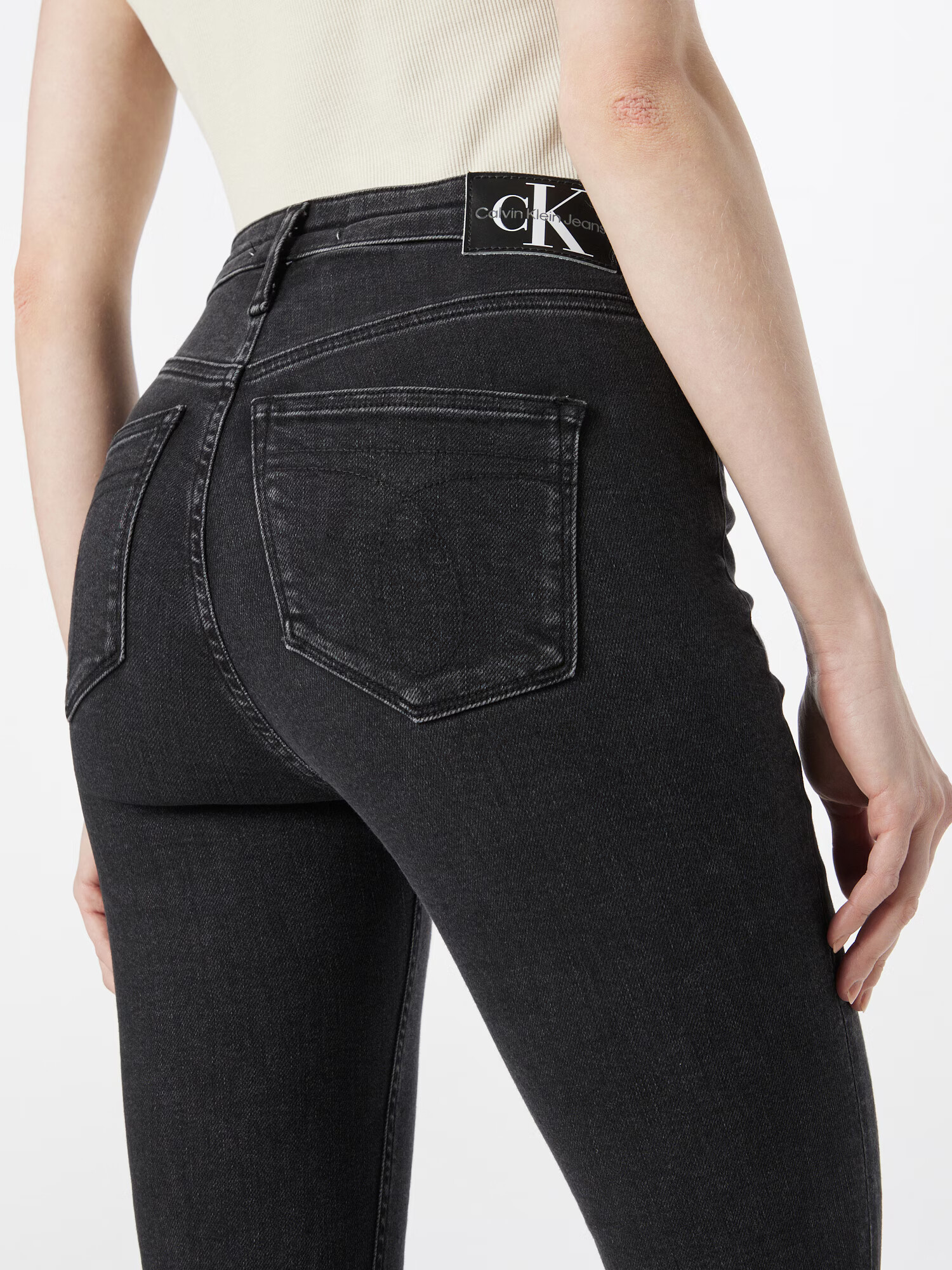 Calvin Klein Jeans Kavbojke črna - Pepit.si