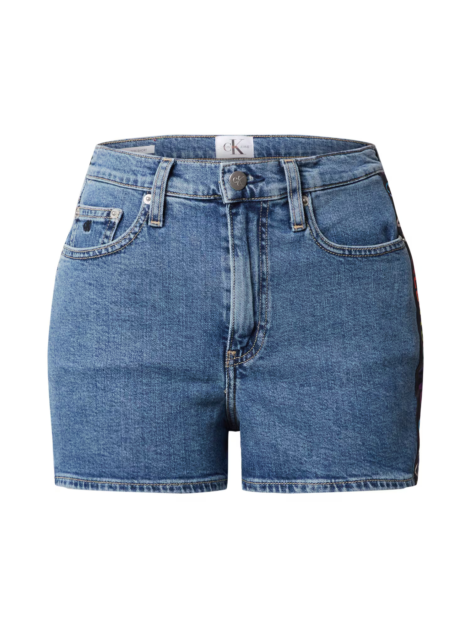 Calvin Klein Jeans Kavbojke 'HIGH RISE SHORT' moder denim - Pepit.si