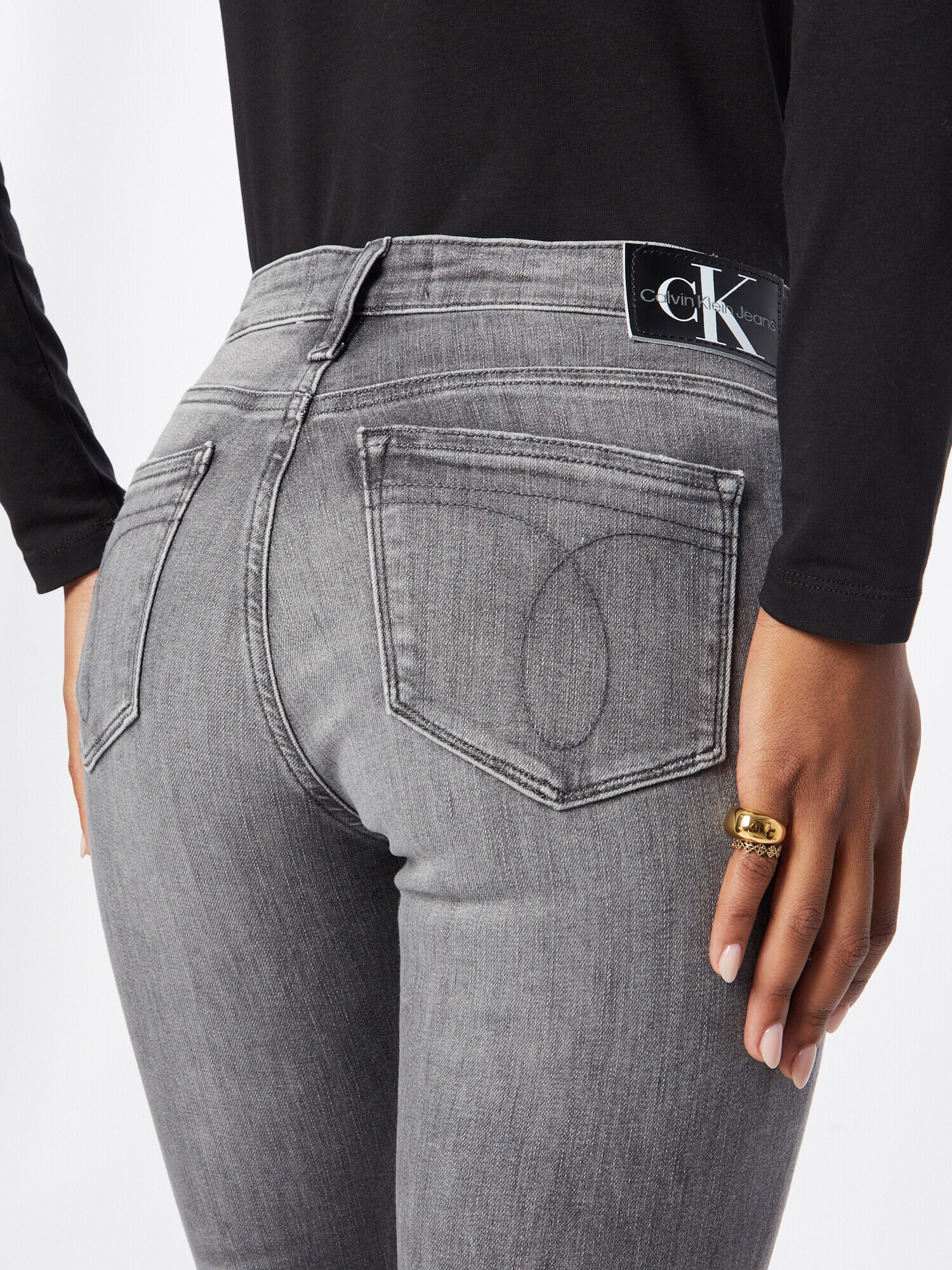 Calvin Klein Jeans Kavbojke siv denim - Pepit.si