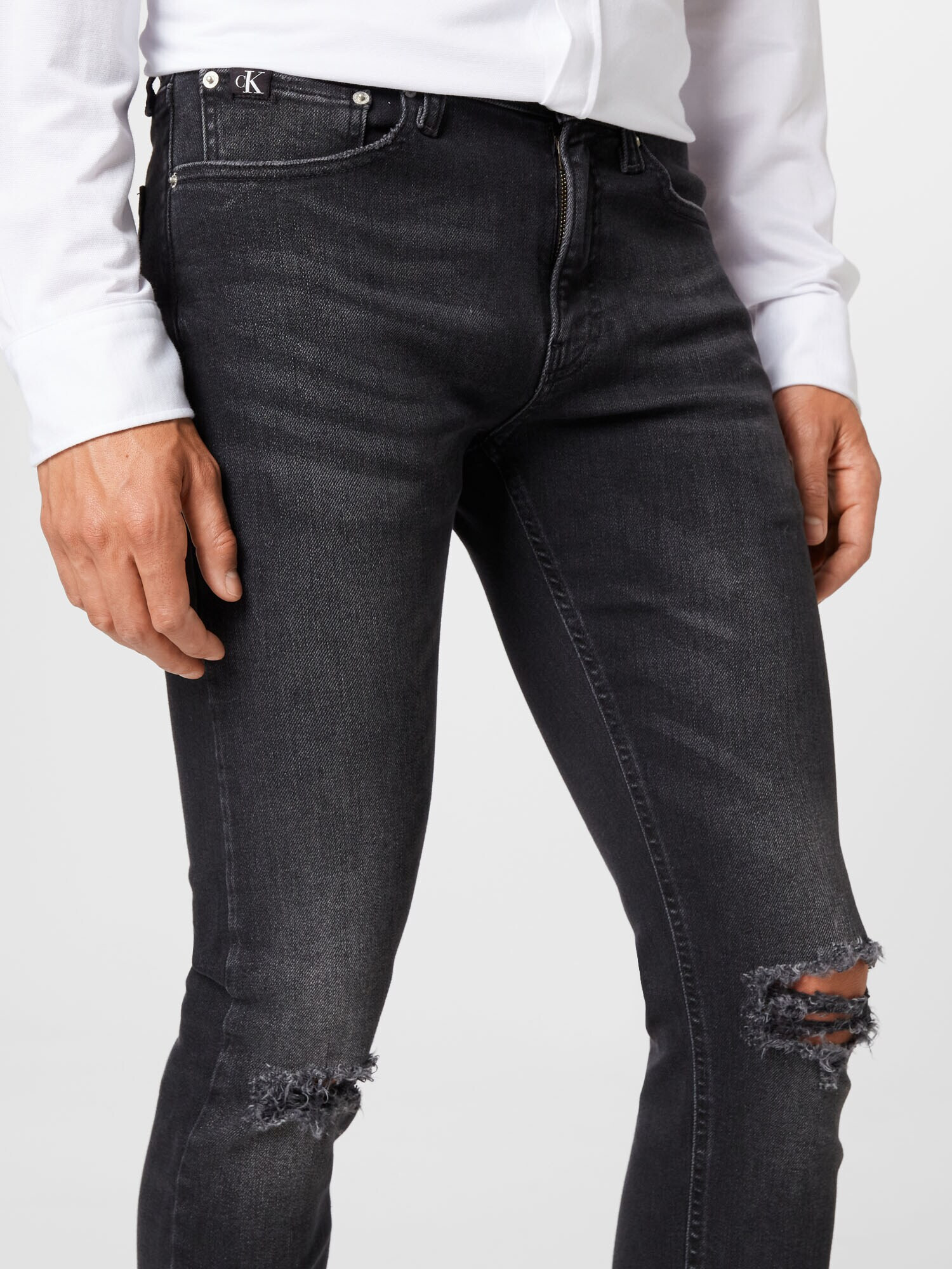 Calvin Klein Jeans Kavbojke 'SKINNY' črn denim - Pepit.si