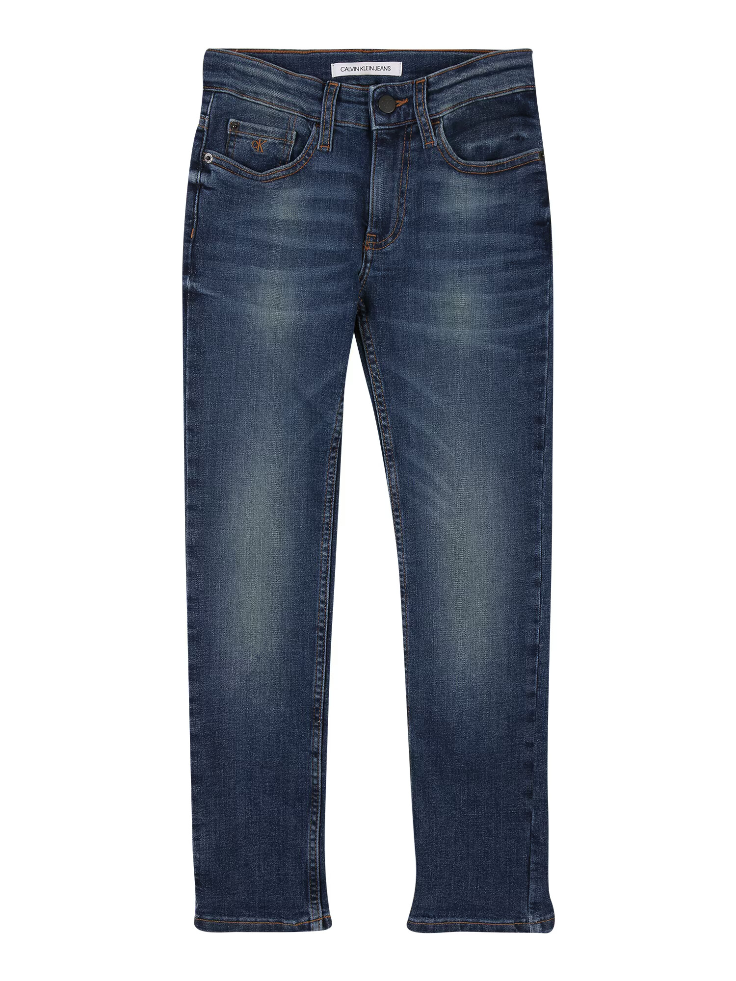 Calvin Klein Jeans Kavbojke 'SLIM INDUS DARK BLUE STR' moder denim - Pepit.si