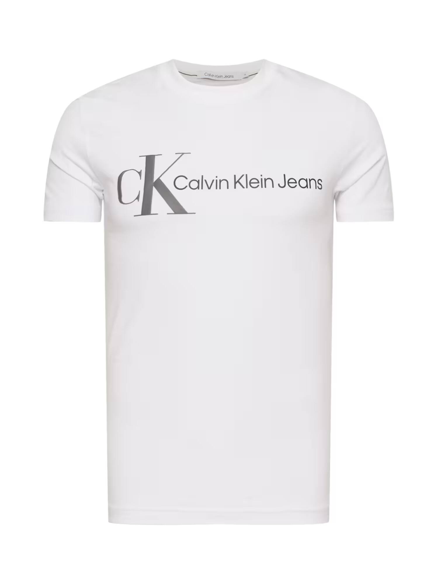 Calvin Klein Jeans Majica temno siva / bela - Pepit.si