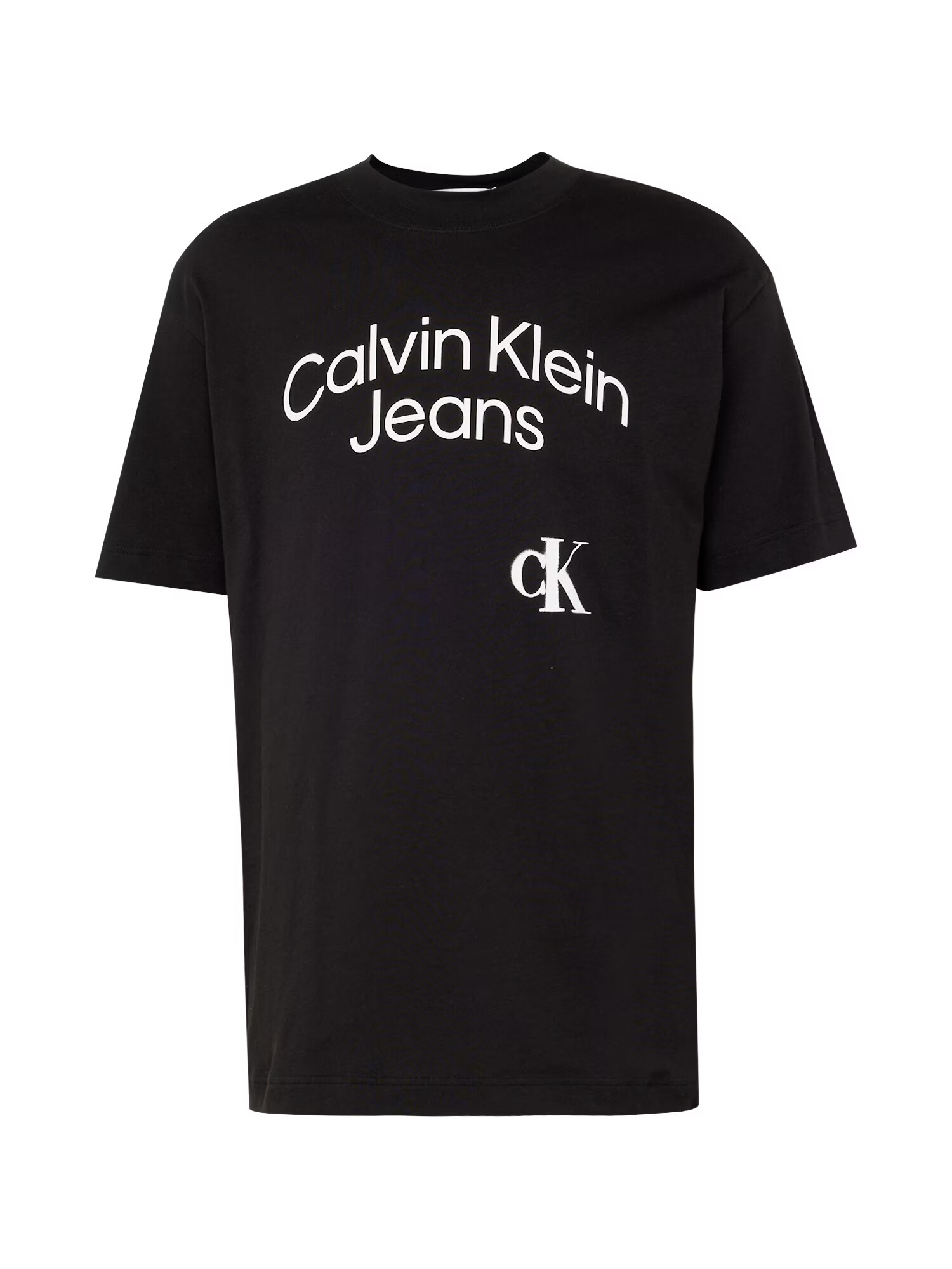 Calvin Klein Jeans Majica črna / bela - Pepit.si