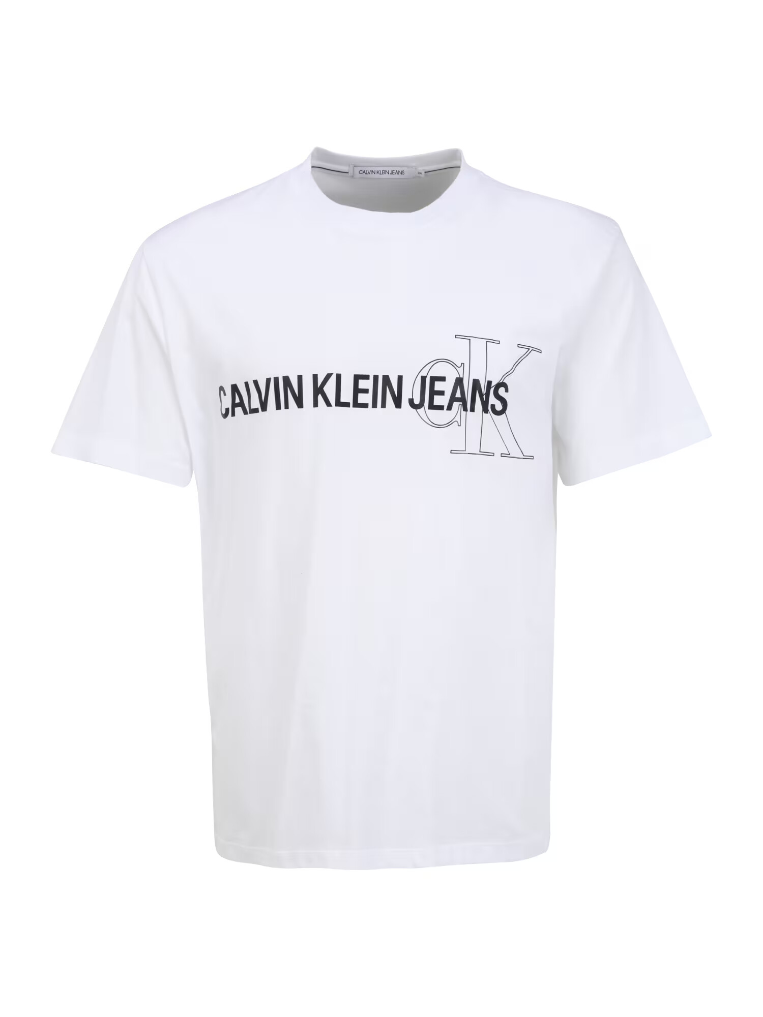 Calvin Klein Jeans Majica črna / bela - Pepit.si