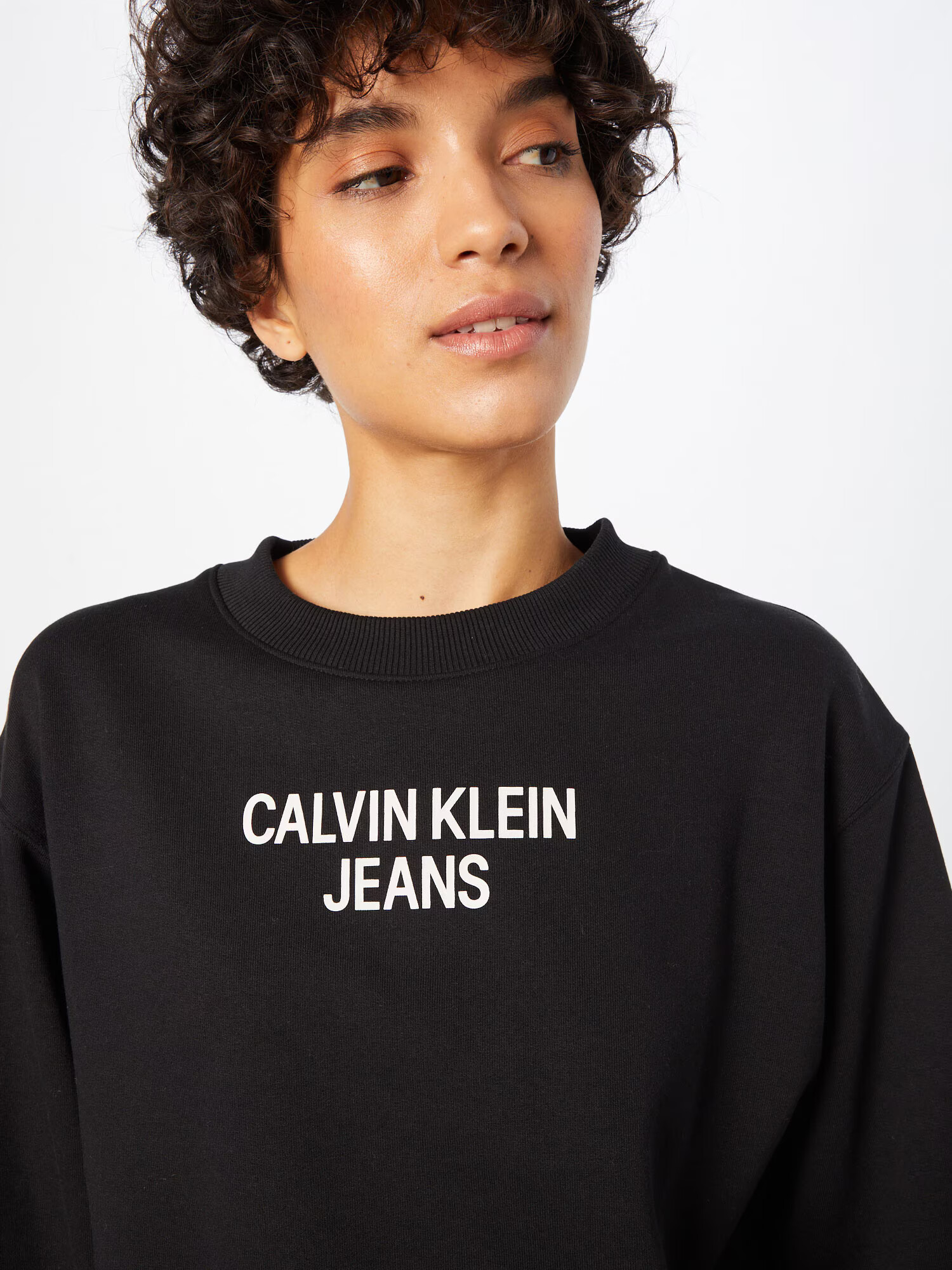 Calvin Klein Jeans Majica črna / bela - Pepit.si