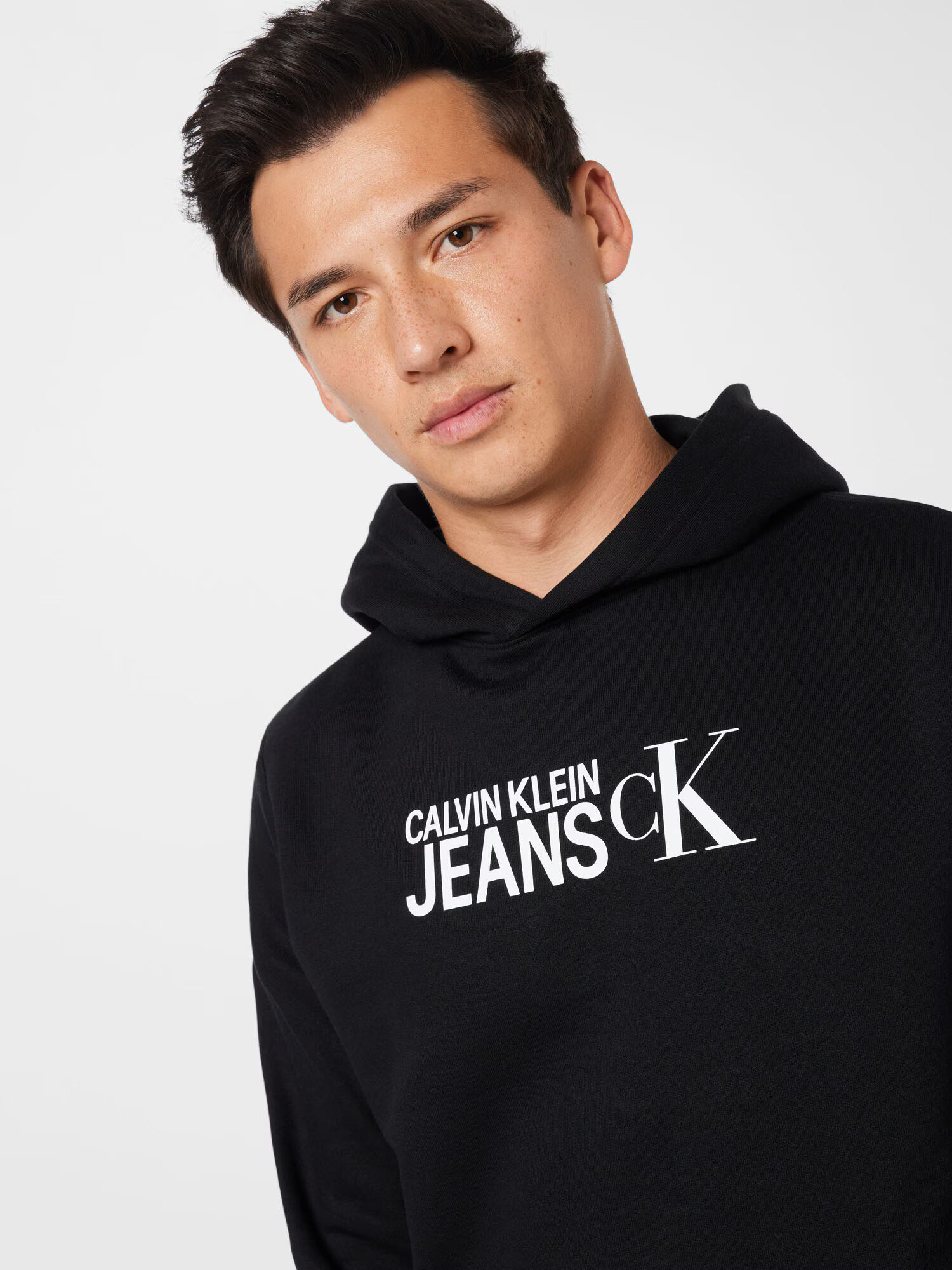 Calvin Klein Jeans Majica črna / bela - Pepit.si