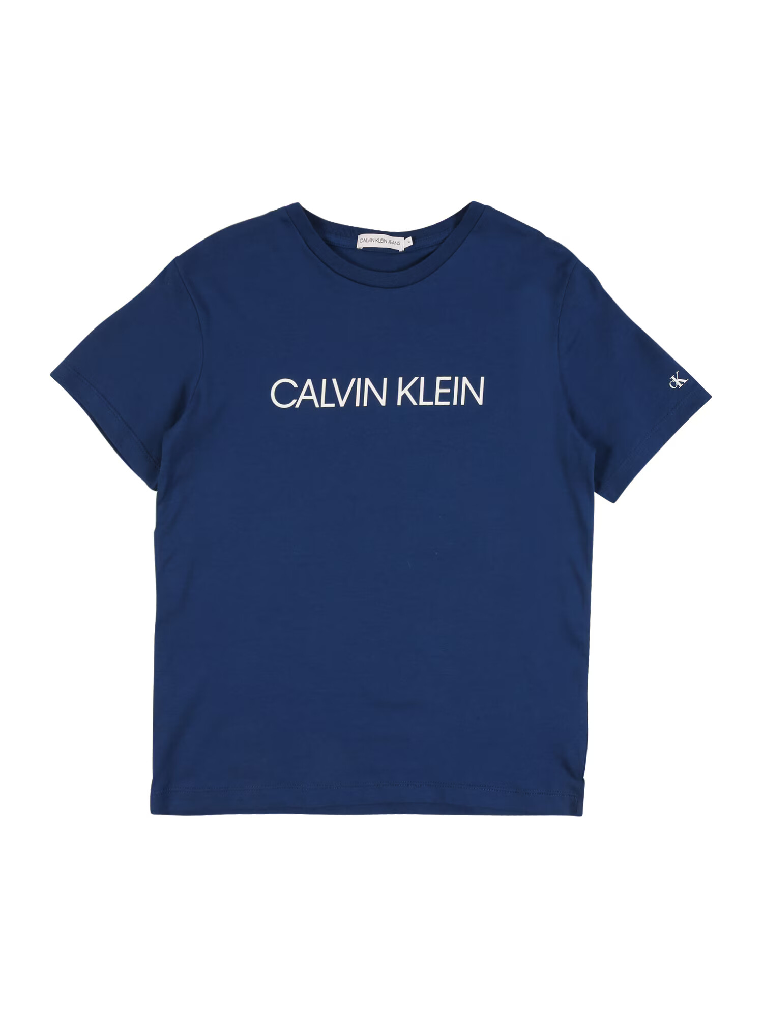 Calvin Klein Jeans Majica temno modra / bela - Pepit.si