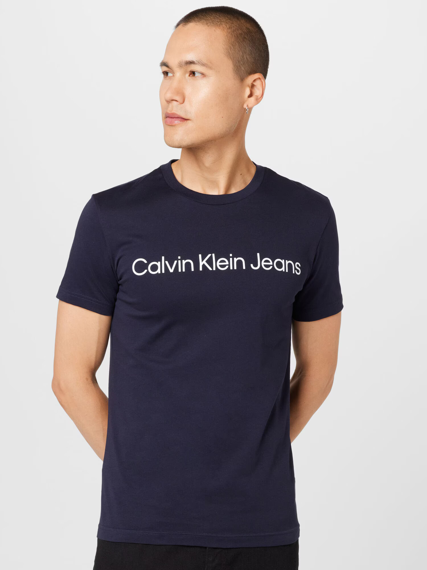 Calvin Klein Jeans Majica mornarska / bela - Pepit.si