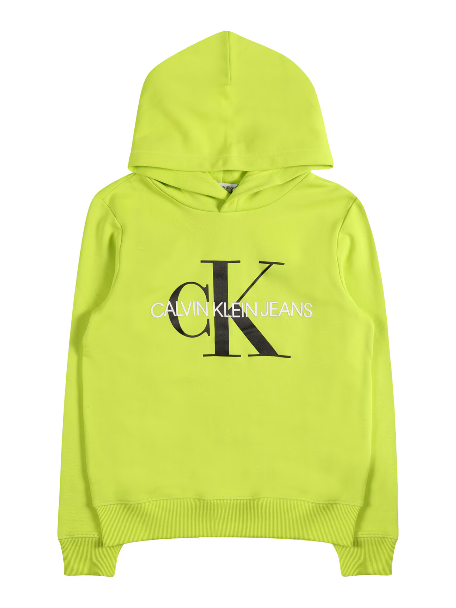 Calvin Klein Jeans Majica neonsko zelena / črna / bela - Pepit.si