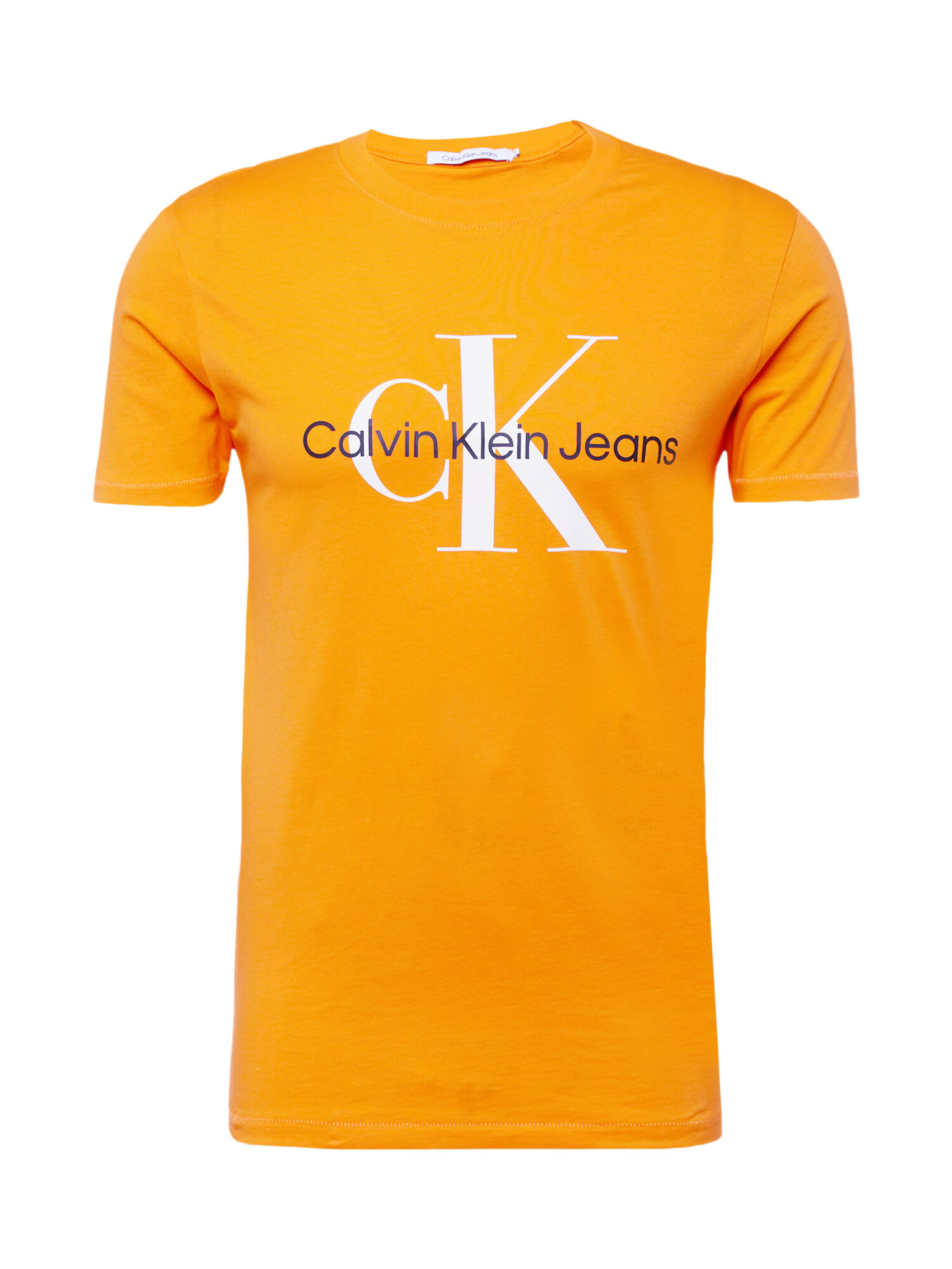 Calvin Klein Jeans Majica oranžna / črna / bela - Pepit.si