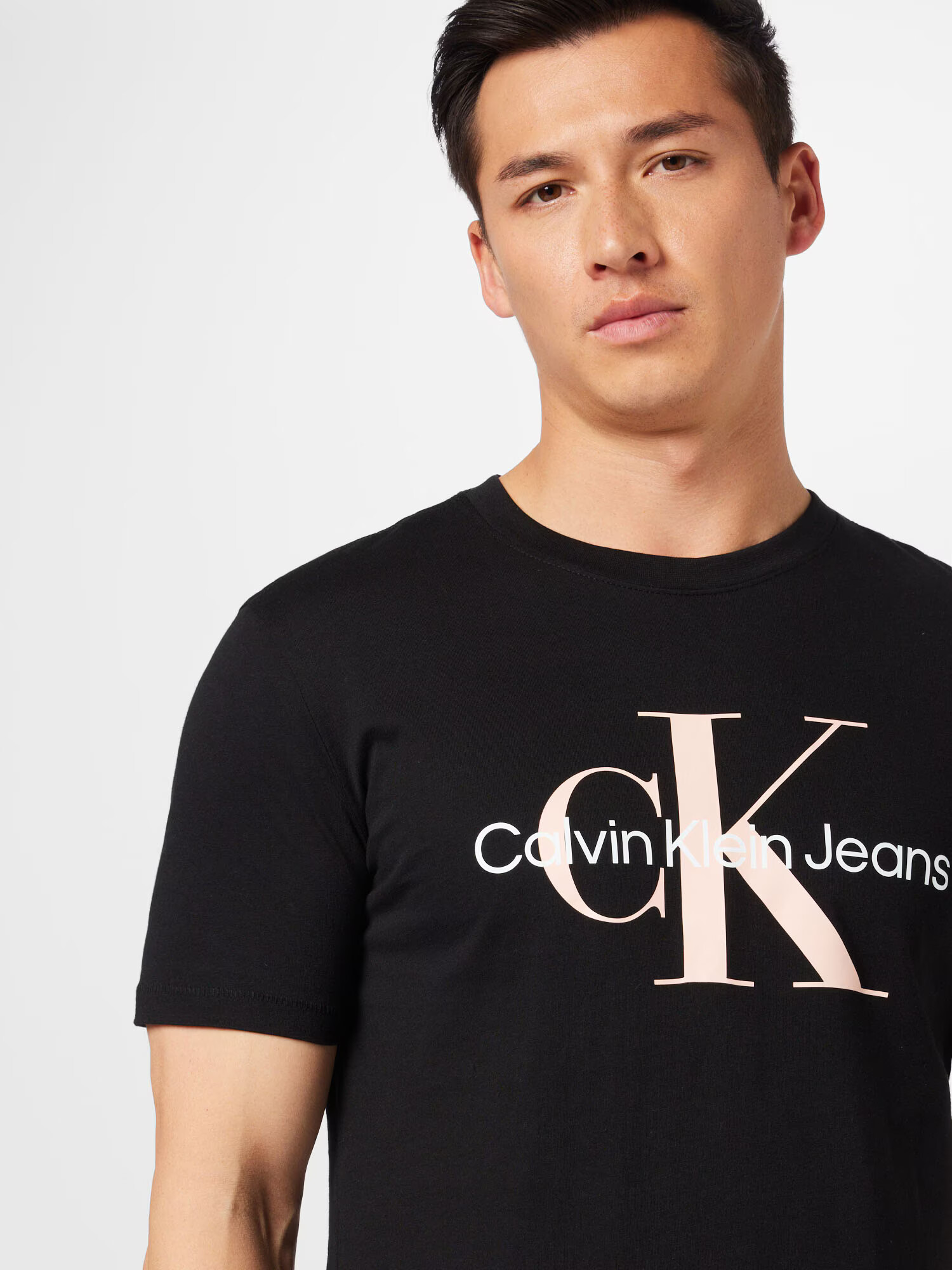 Calvin Klein Jeans Majica roza / črna / bela - Pepit.si