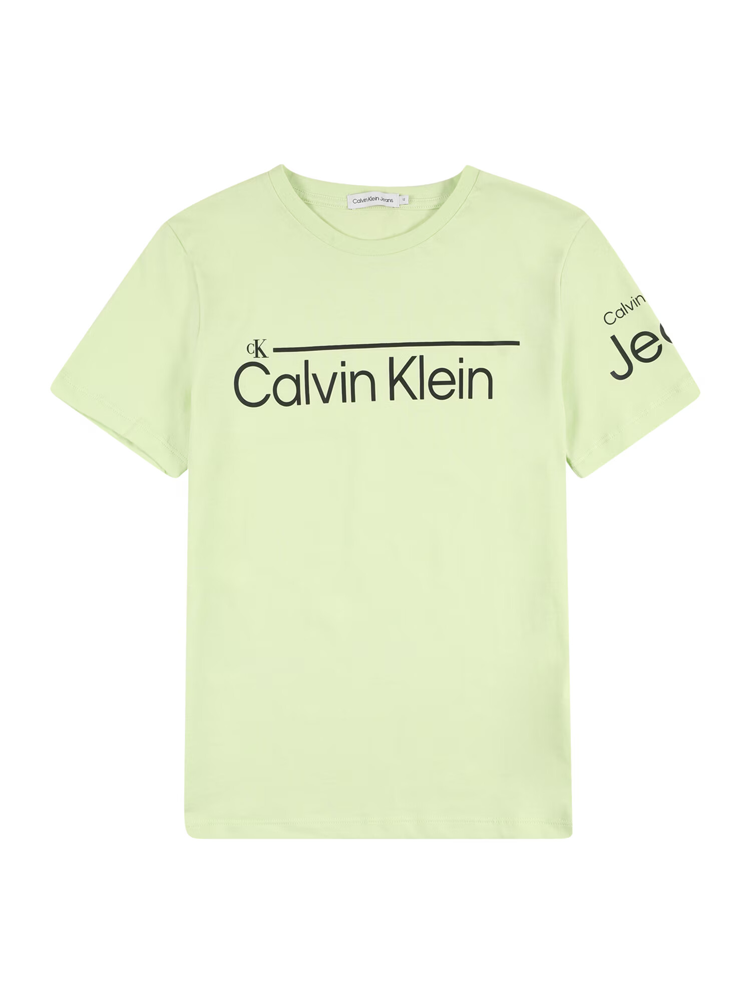 Calvin Klein Jeans Majica svetlo zelena / črna - Pepit.si