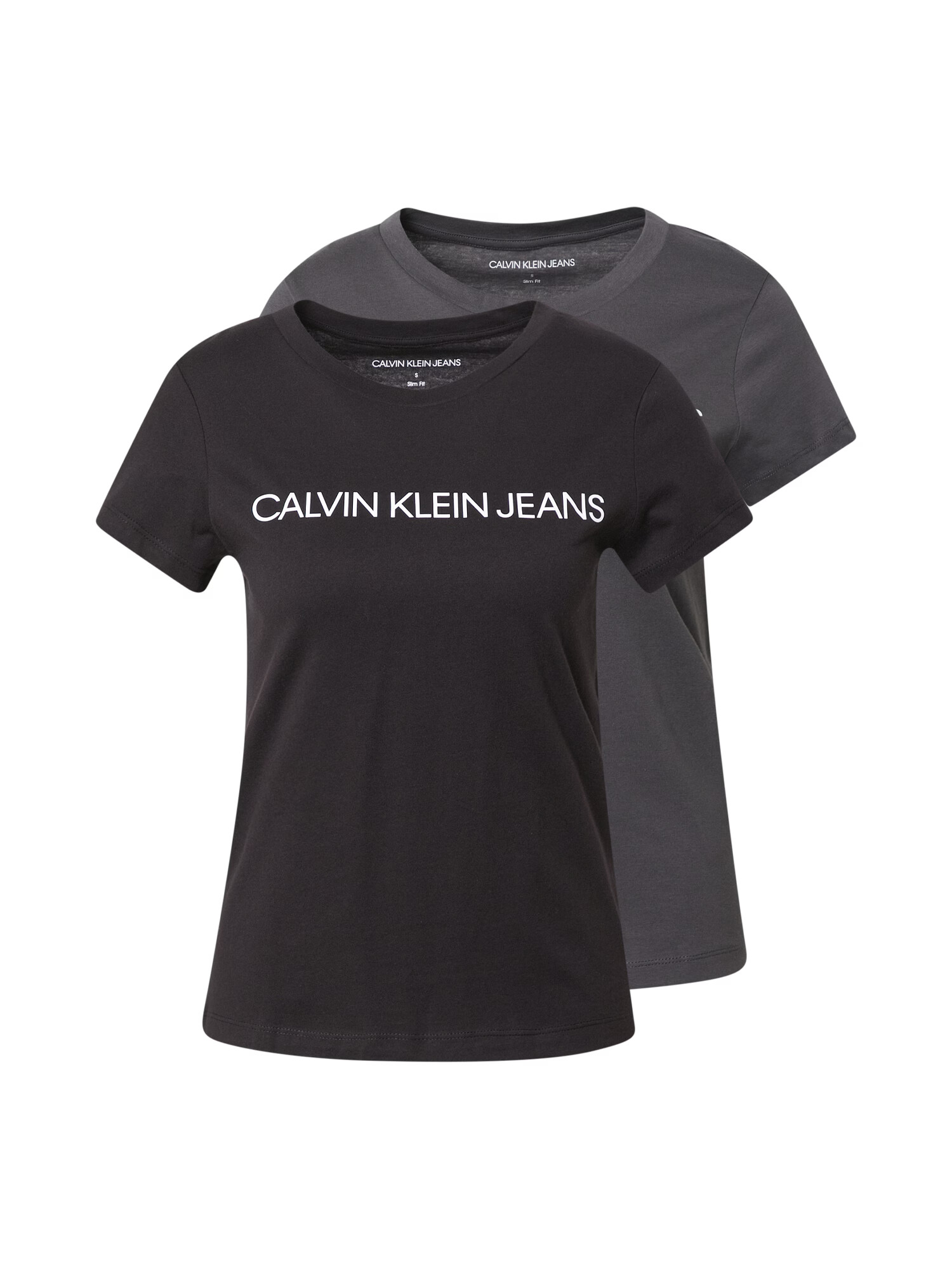 Calvin Klein Jeans Majica temno siva / črna / bela - Pepit.si