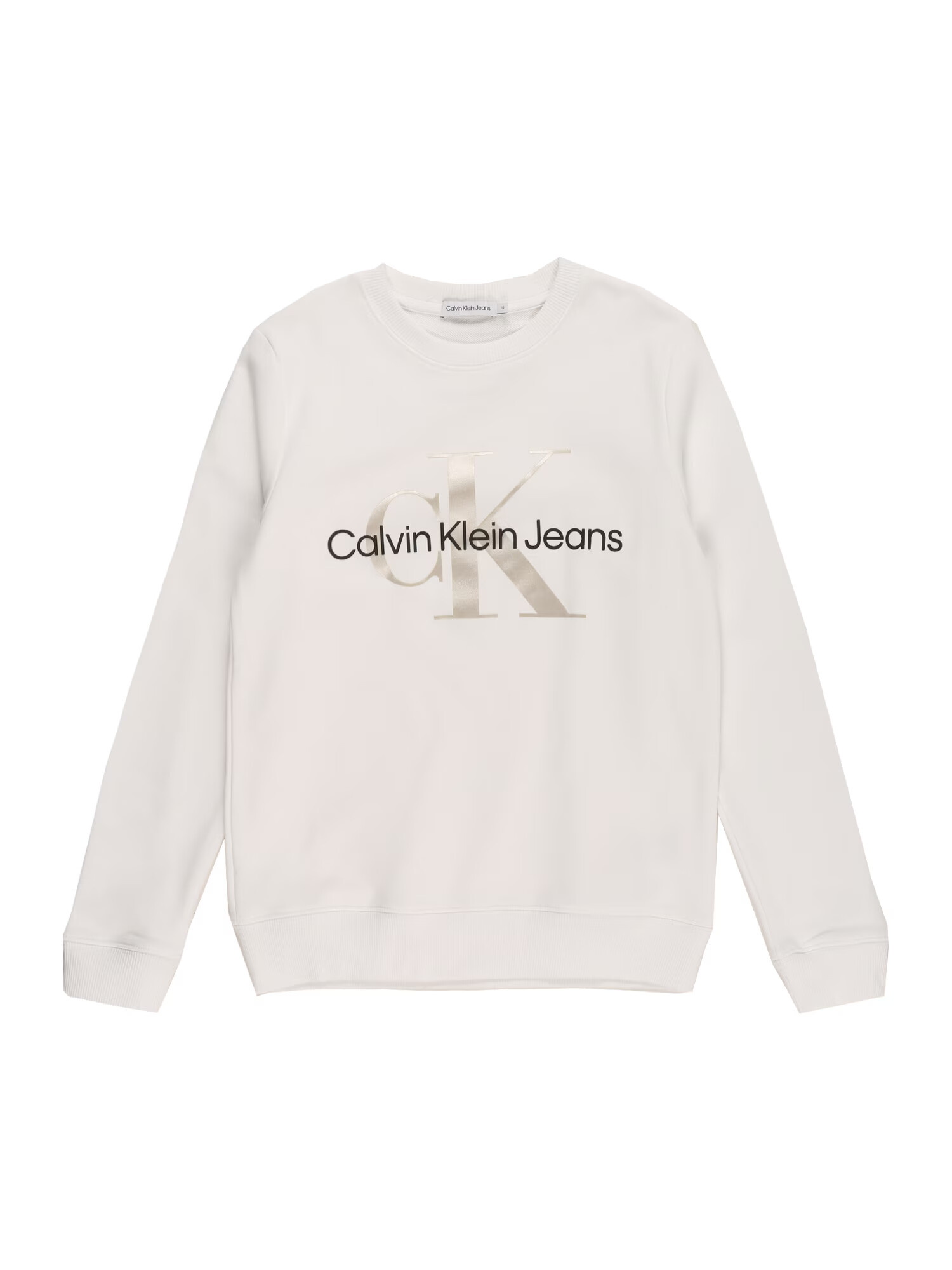 Calvin Klein Jeans Majica bež / črna / volneno bela - Pepit.si