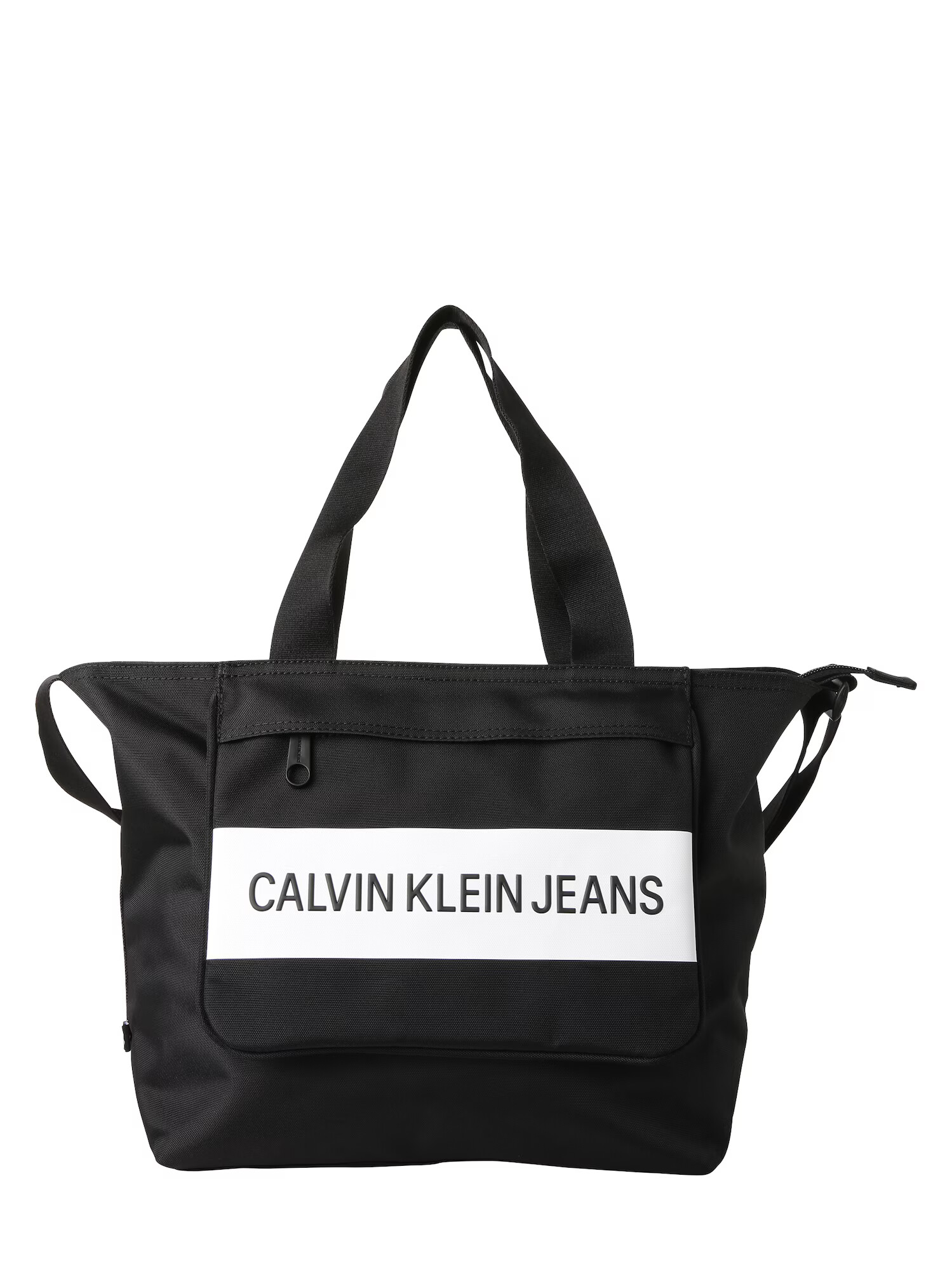 Calvin Klein Jeans Nakupovalna torba črna / bela - Pepit.si