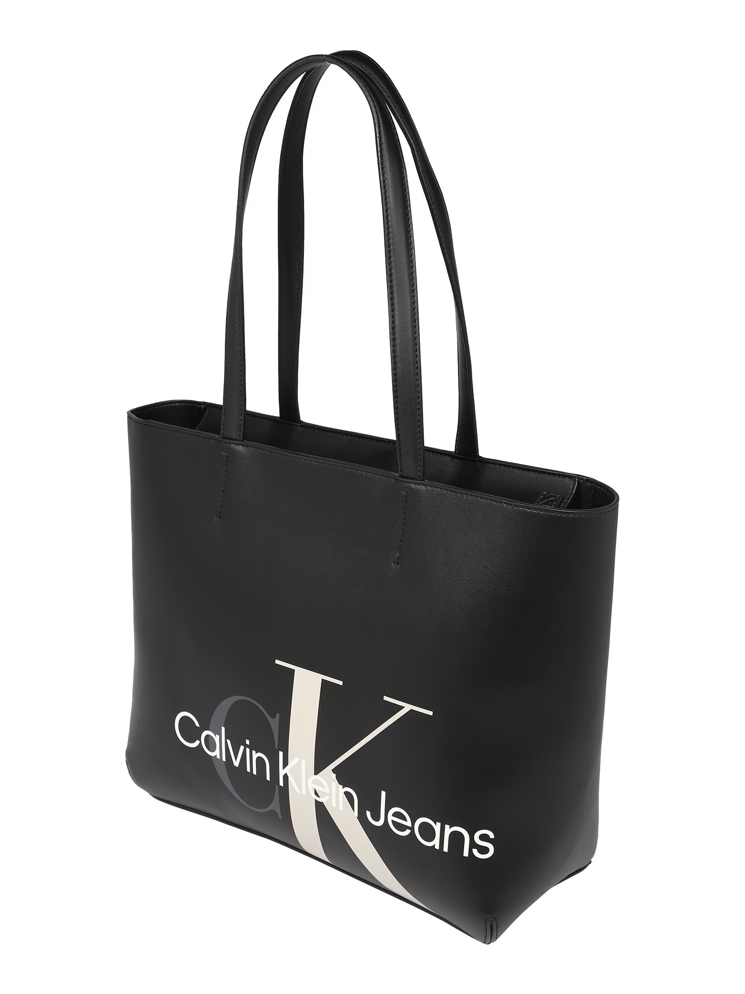 Calvin Klein Jeans Nakupovalna torba črna / bela - Pepit.si