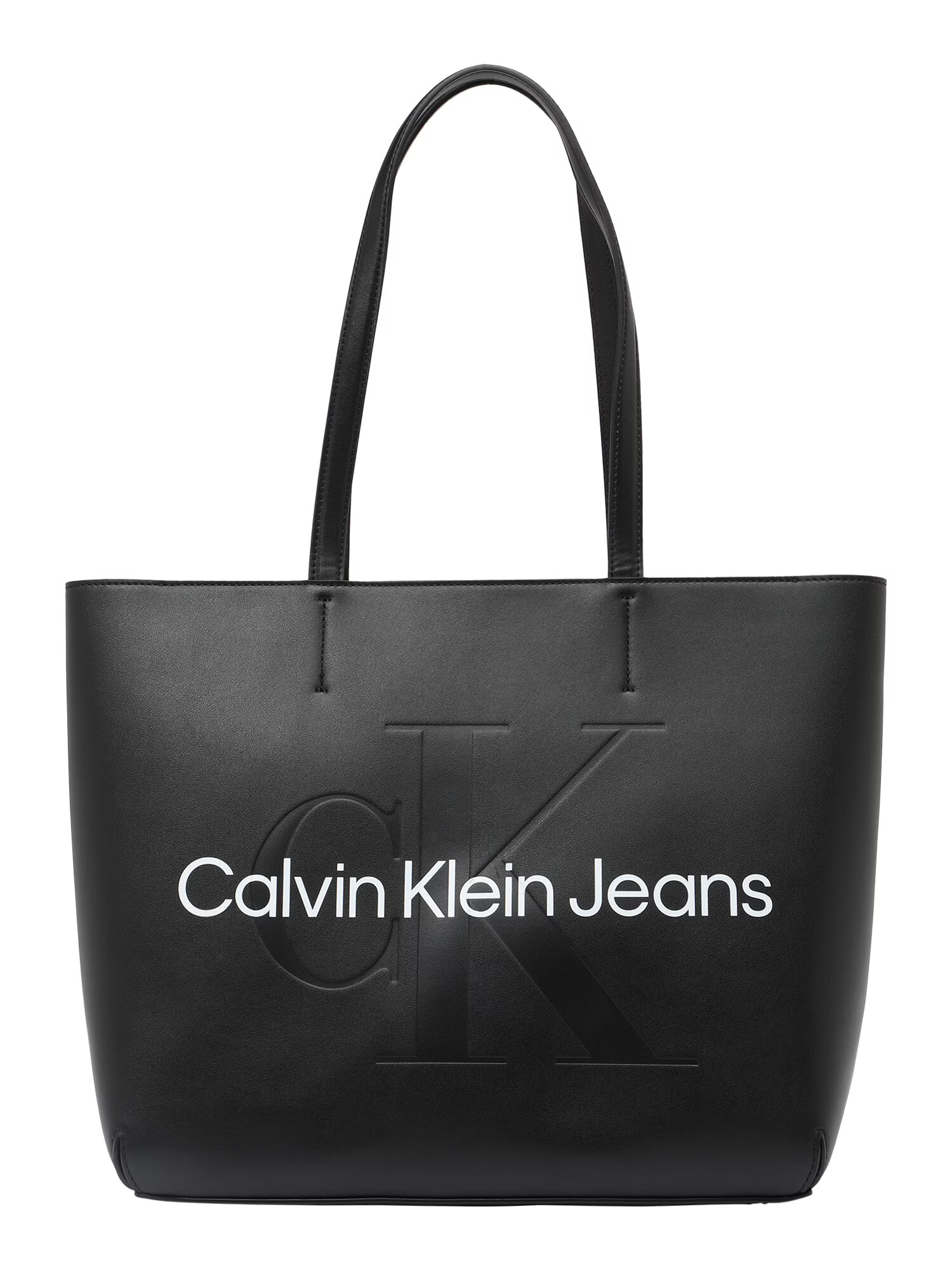 Calvin Klein Jeans Nakupovalna torba črna / bela - Pepit.si