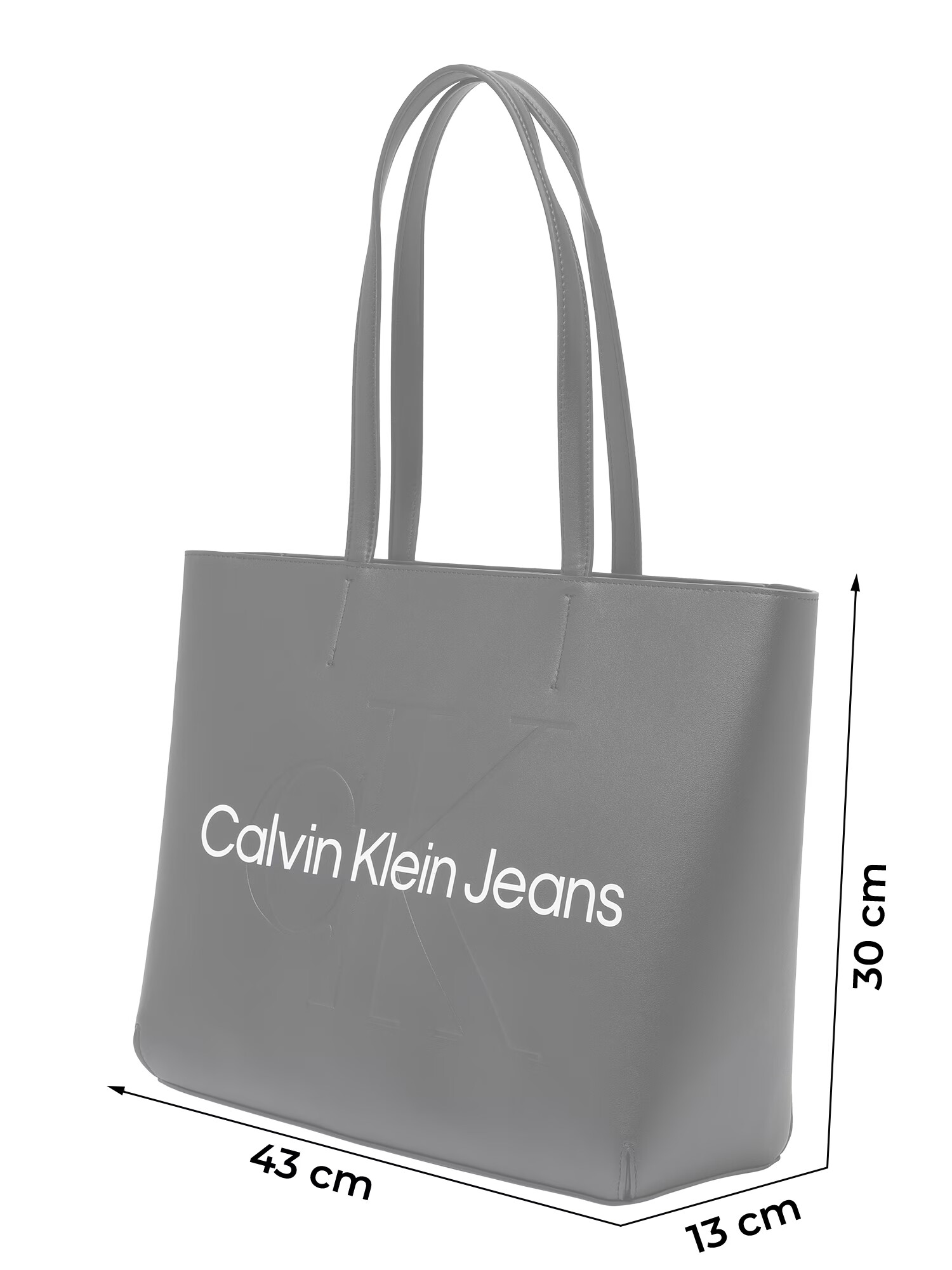 Calvin Klein Jeans Nakupovalna torba črna / bela - Pepit.si