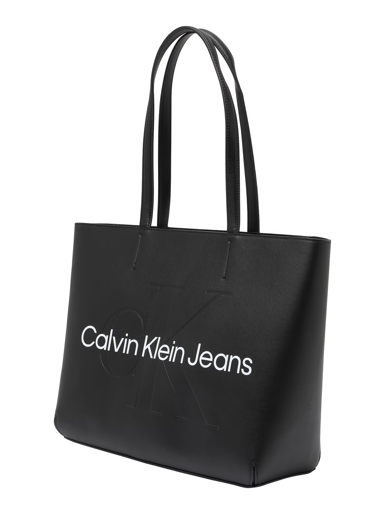 Calvin Klein Jeans Nakupovalna torba črna / bela - Pepit.si