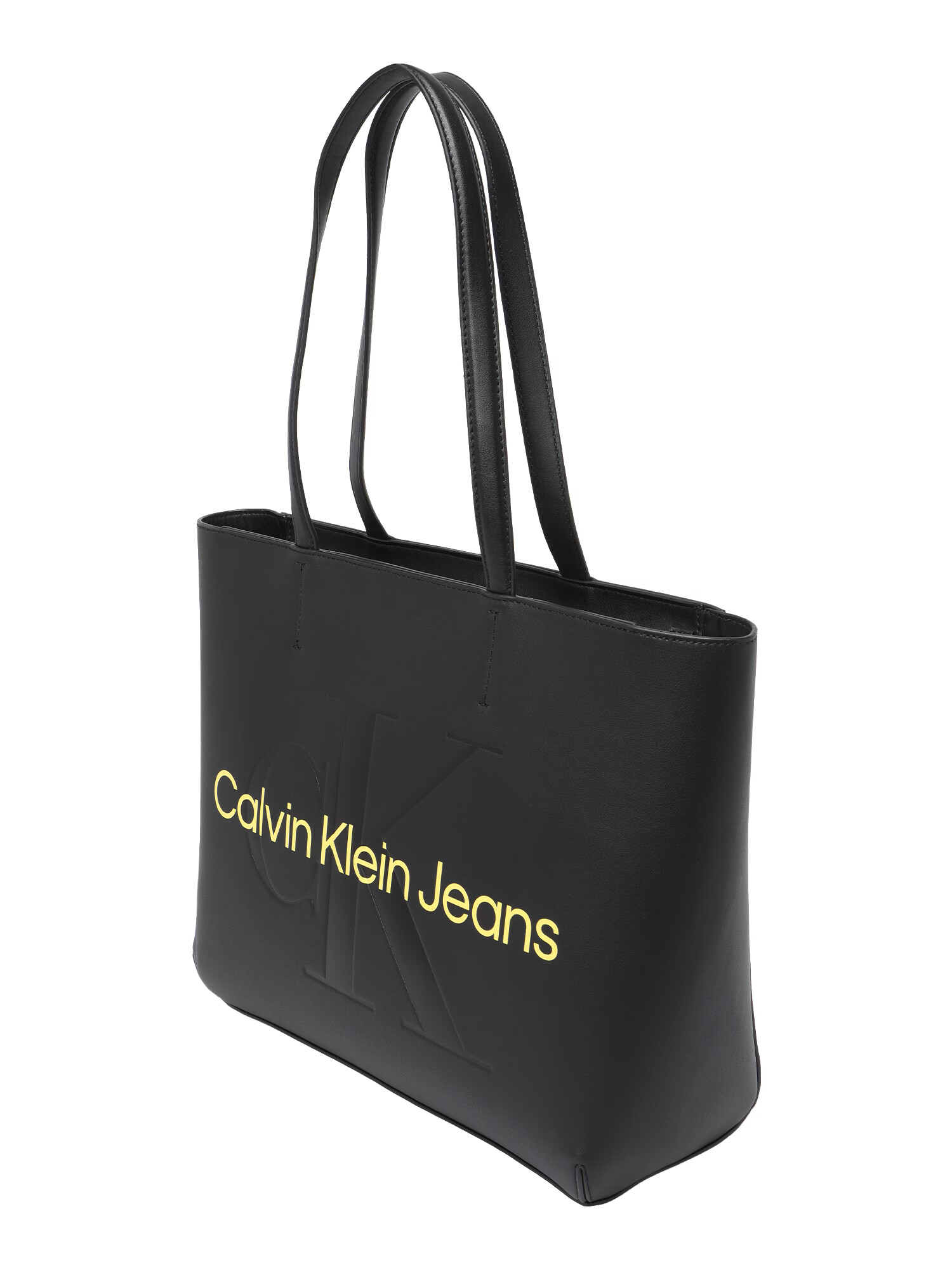 Calvin Klein Jeans Nakupovalna torba svetlo rumena / črna - Pepit.si