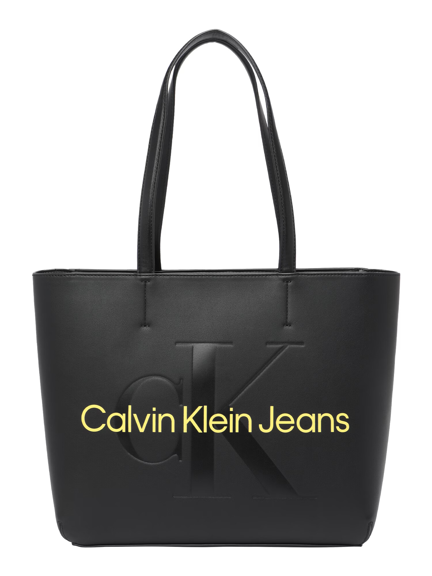 Calvin Klein Jeans Nakupovalna torba svetlo rumena / črna - Pepit.si