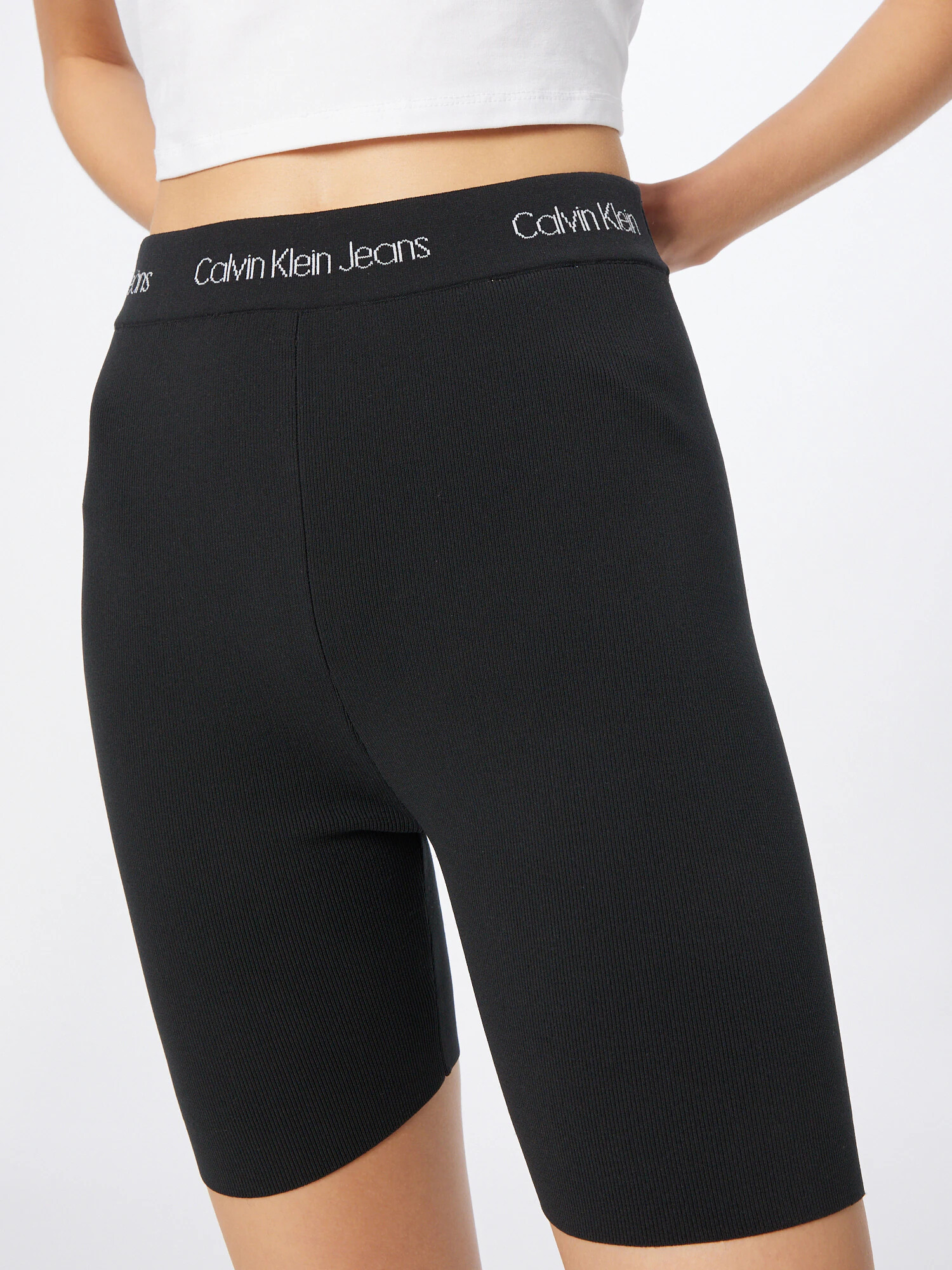 Calvin Klein Jeans Pajkice 'INTARSIA' črna / bela - Pepit.si