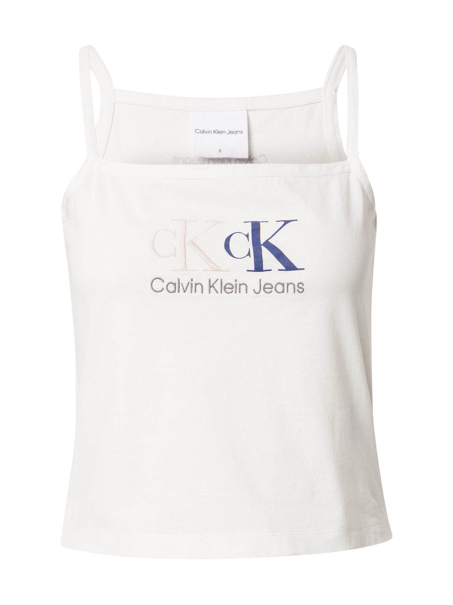 Calvin Klein Jeans Top bela / modra - Pepit.si