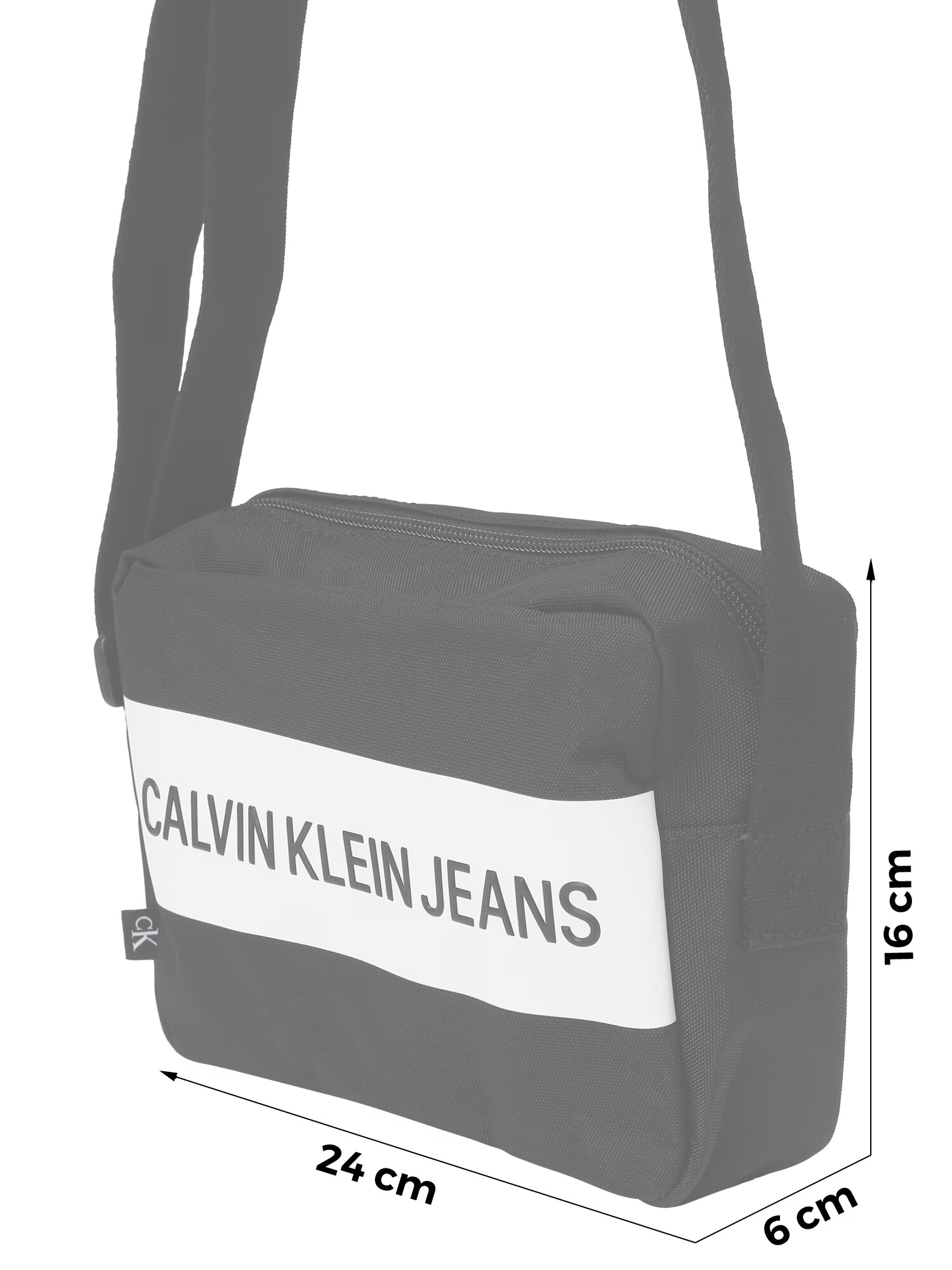 Calvin Klein Jeans Torba za čez ramo črna / bela - Pepit.si