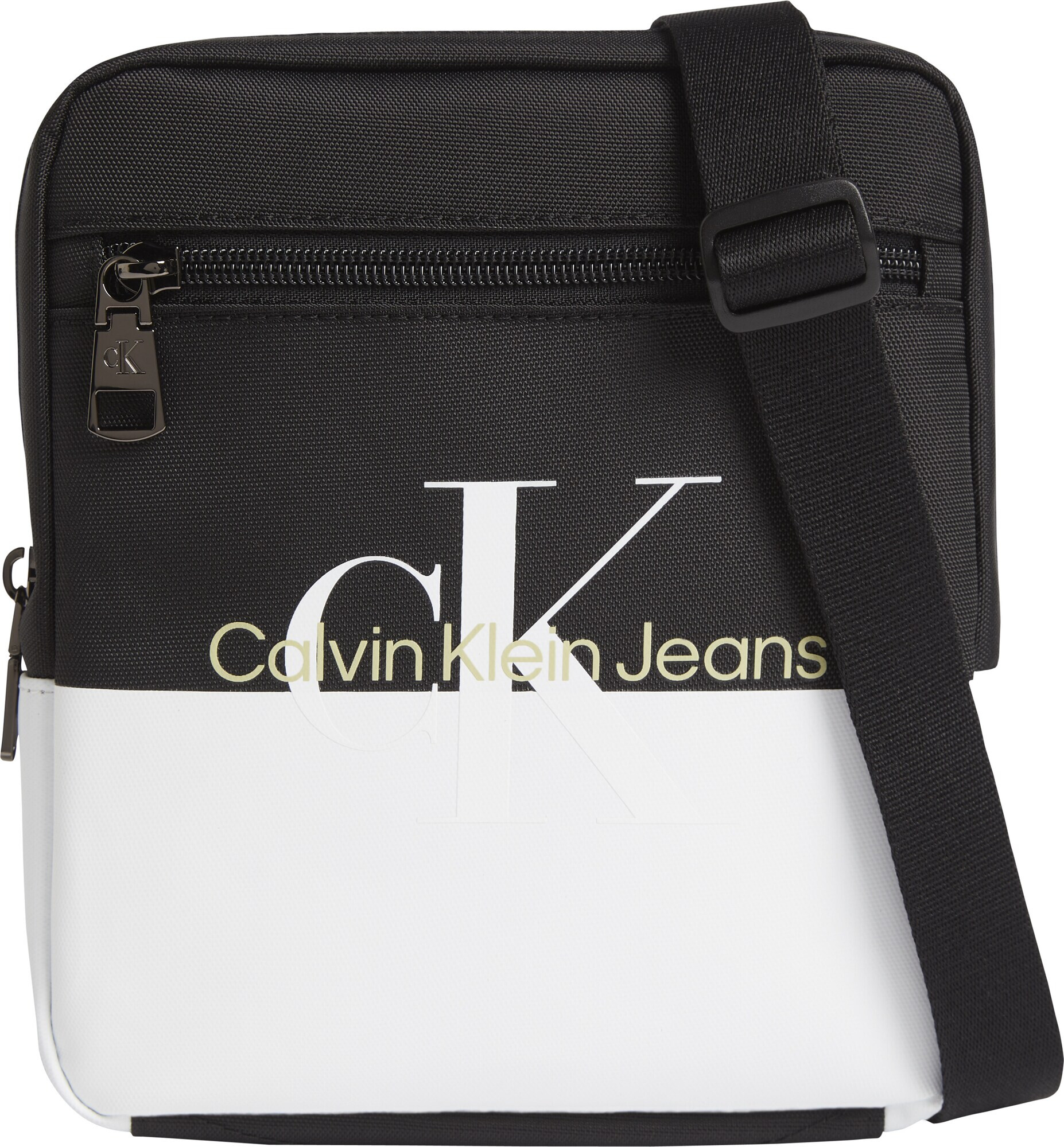 Calvin Klein Jeans Torba za čez ramo črna / bela - Pepit.si