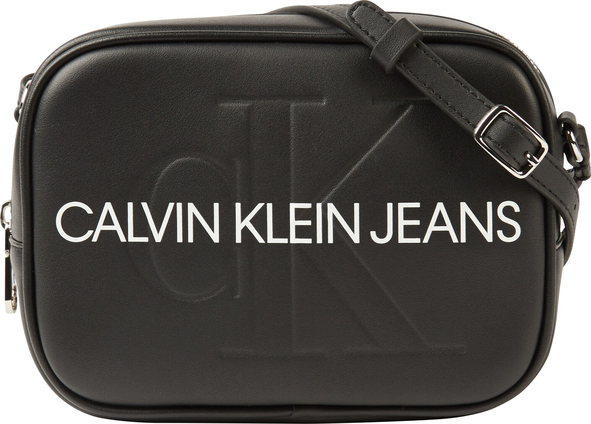 Calvin Klein Jeans Torba za čez ramo črna / bela - Pepit.si