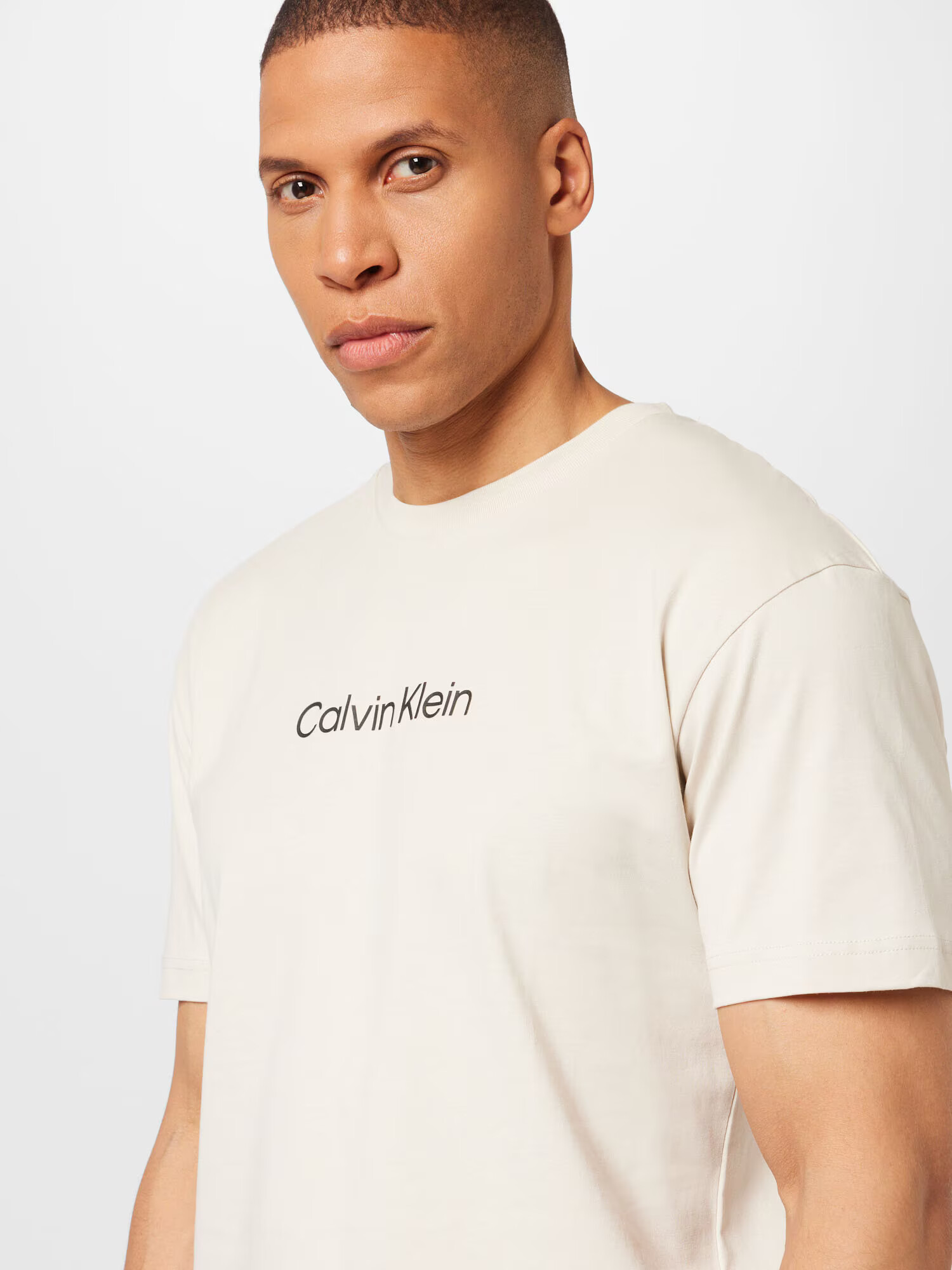 Calvin Klein Majica greige / črna - Pepit.si