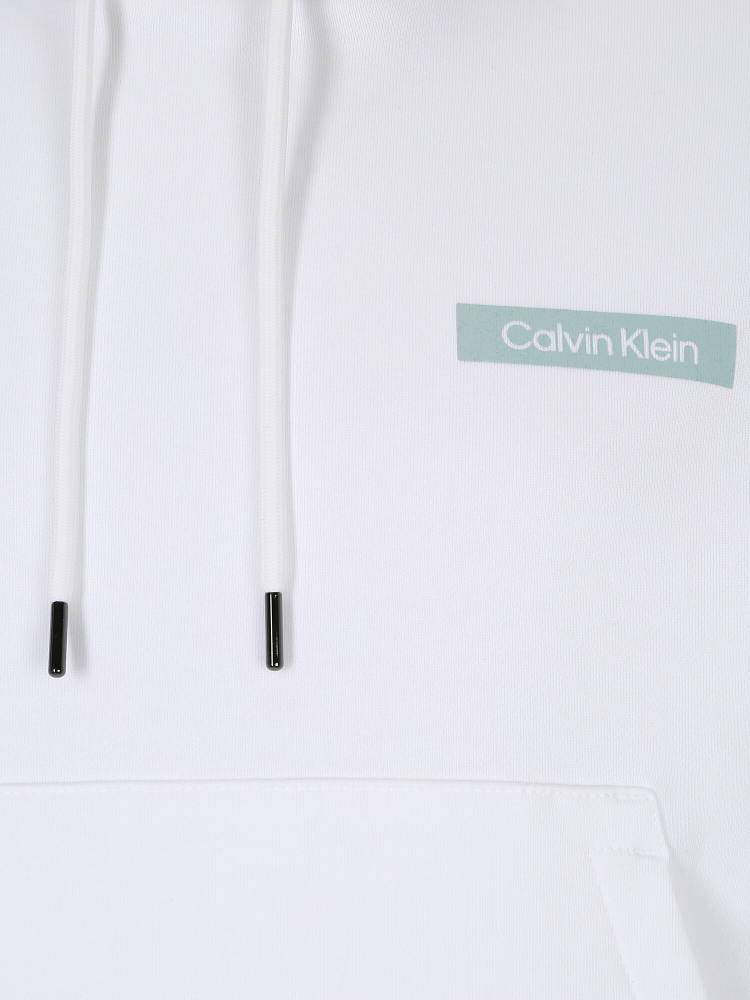 Calvin Klein Majica pastelno zelena / bela - Pepit.si