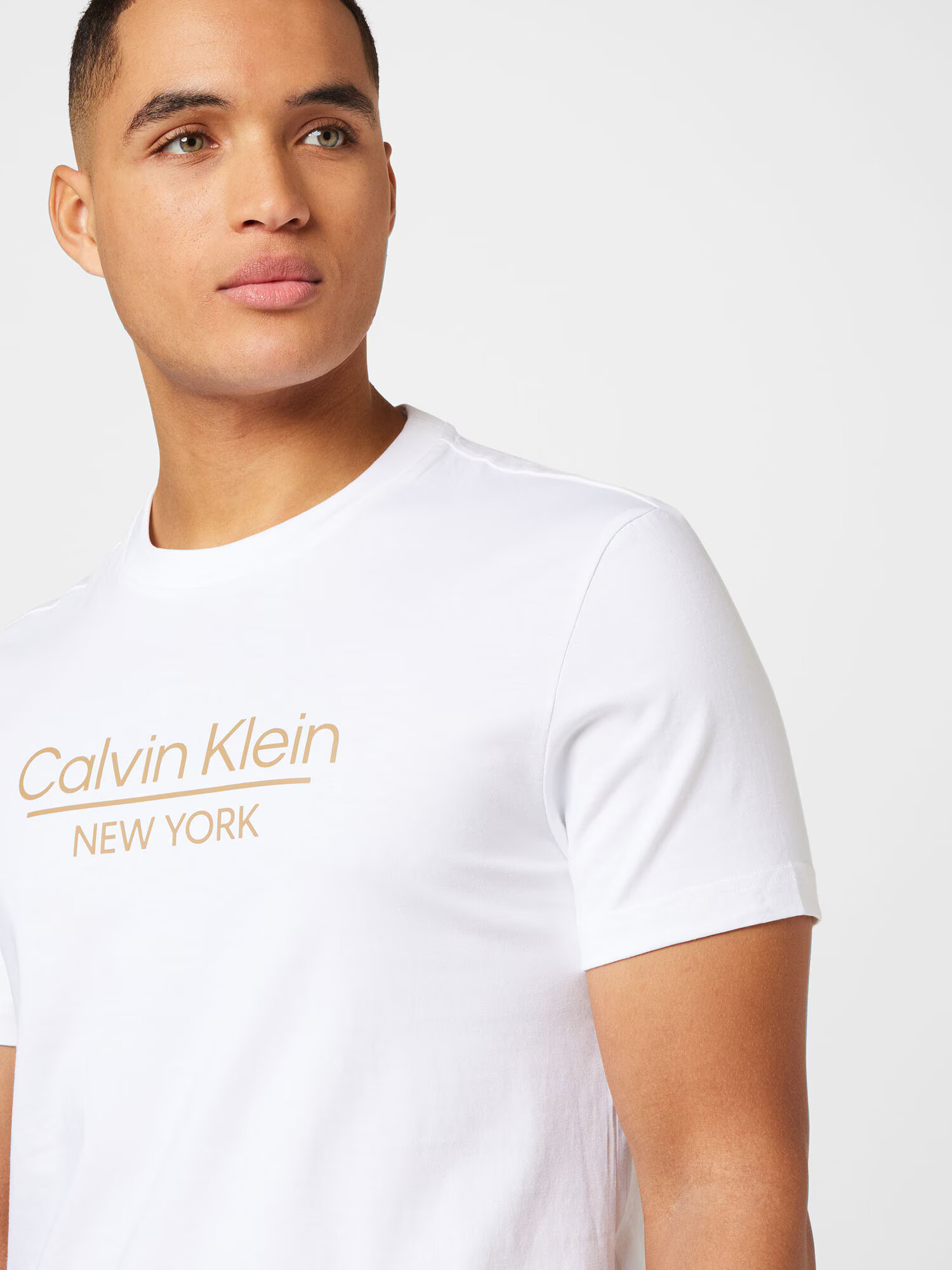 Calvin Klein Majica svetlo bež / off-bela - Pepit.si