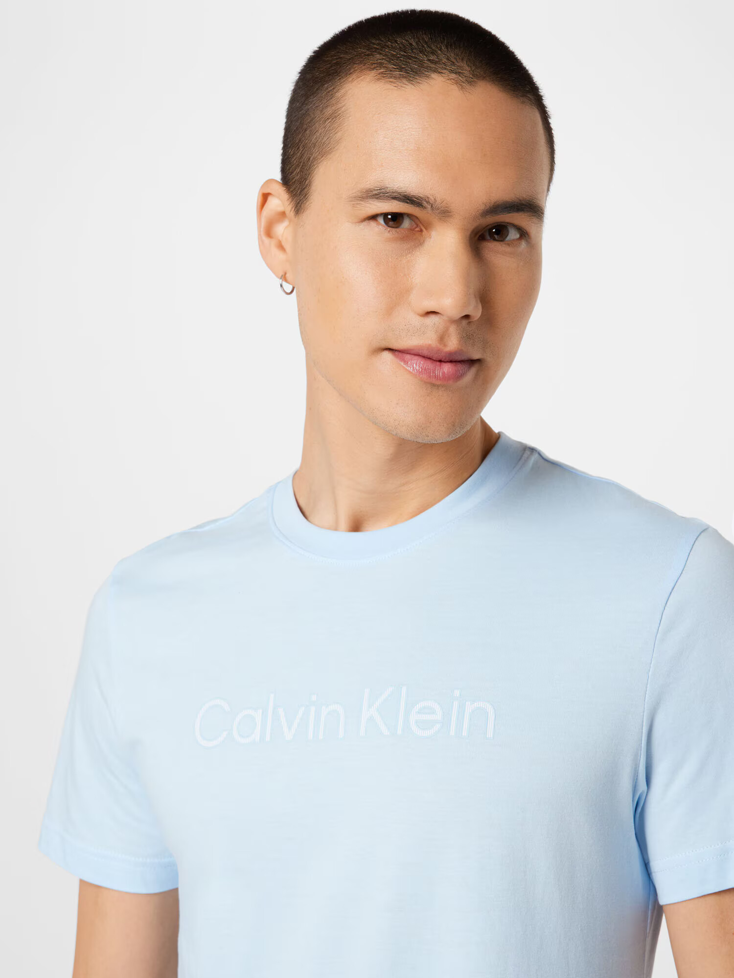 Calvin Klein Majica svetlo modra / črna / bela - Pepit.si