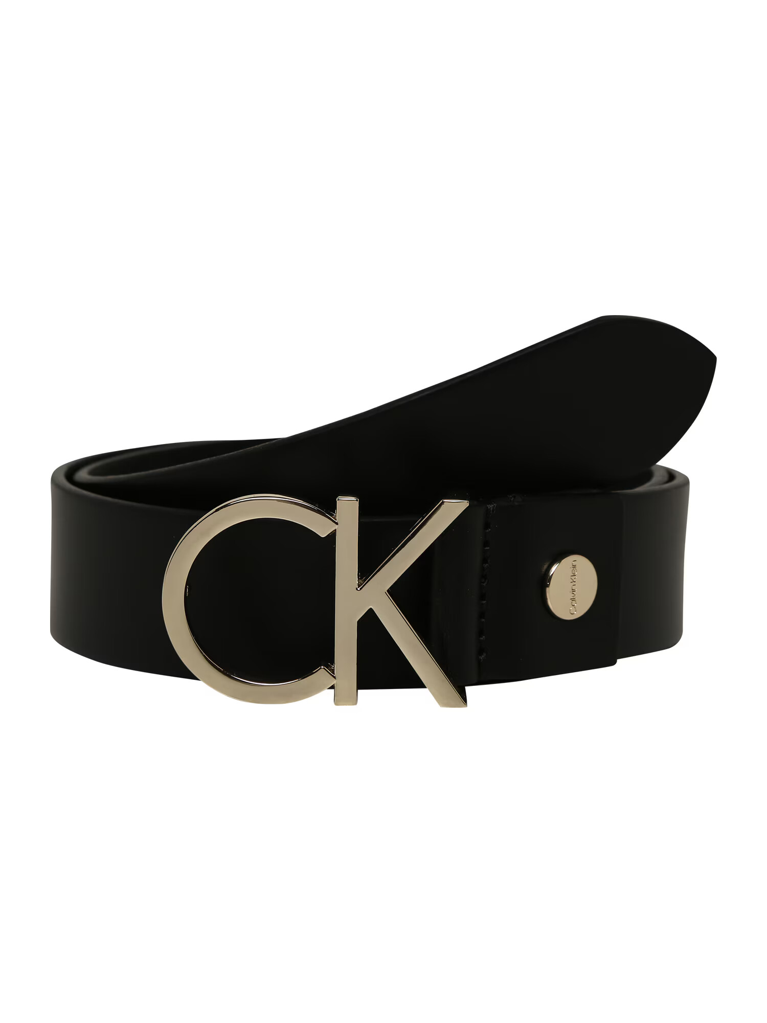 Calvin Klein Pas 'CK ADJ.LOGO BELT 3.5CM' zlata / črna - Pepit.si