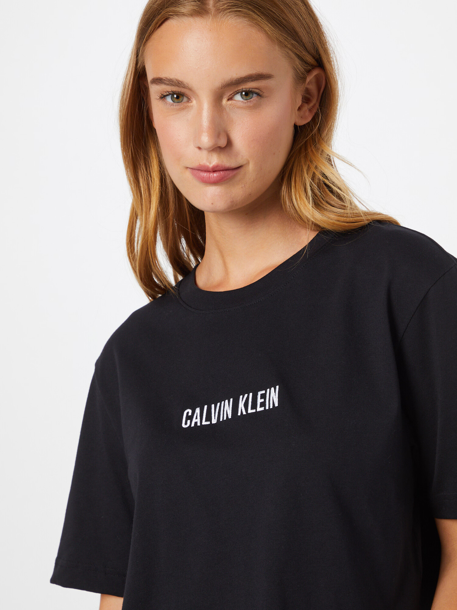 Calvin Klein Performance Funkcionalna majica črna / bela - Pepit.si