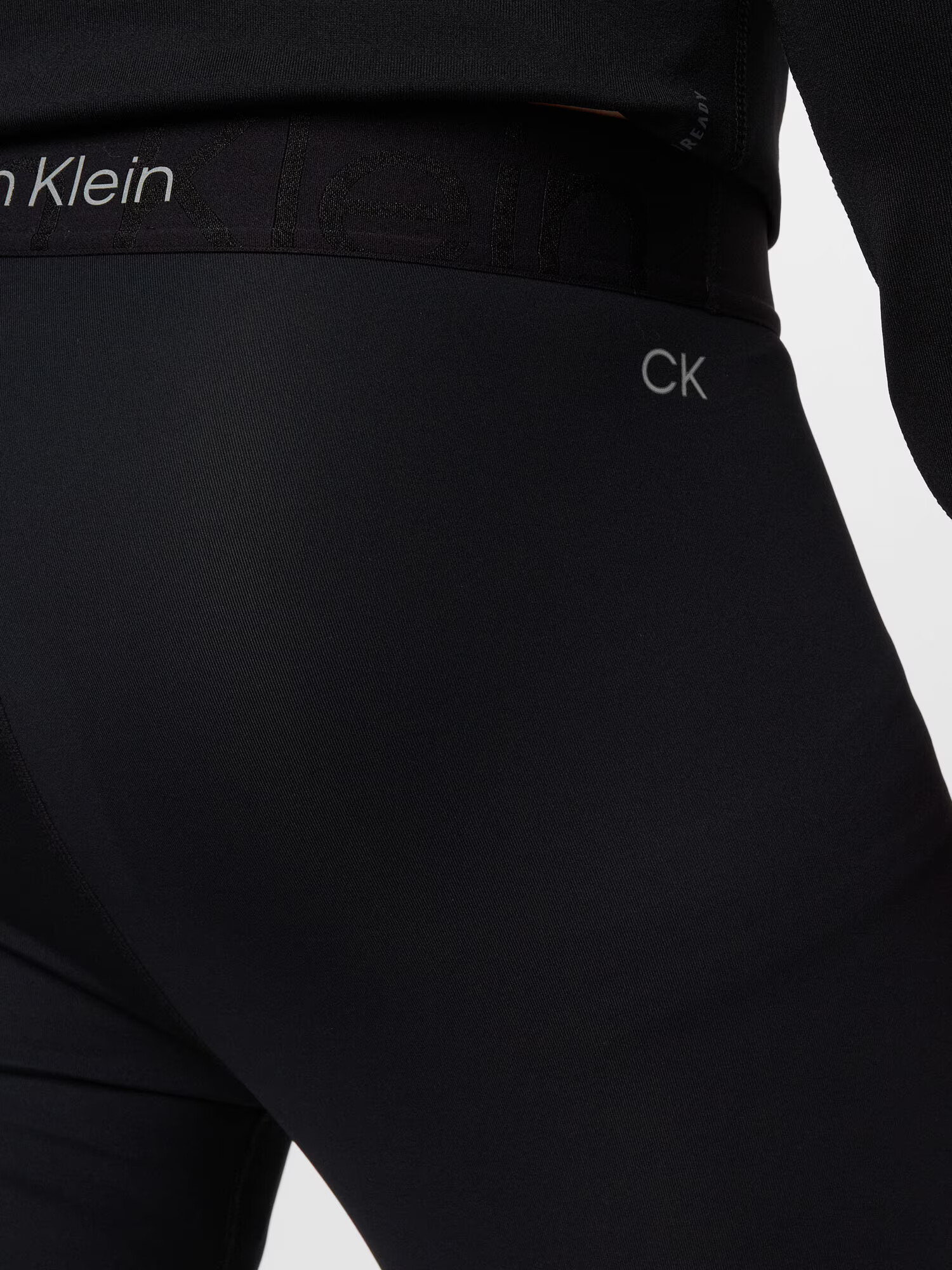 Calvin Klein Performance Športne hlače črna / bela - Pepit.si