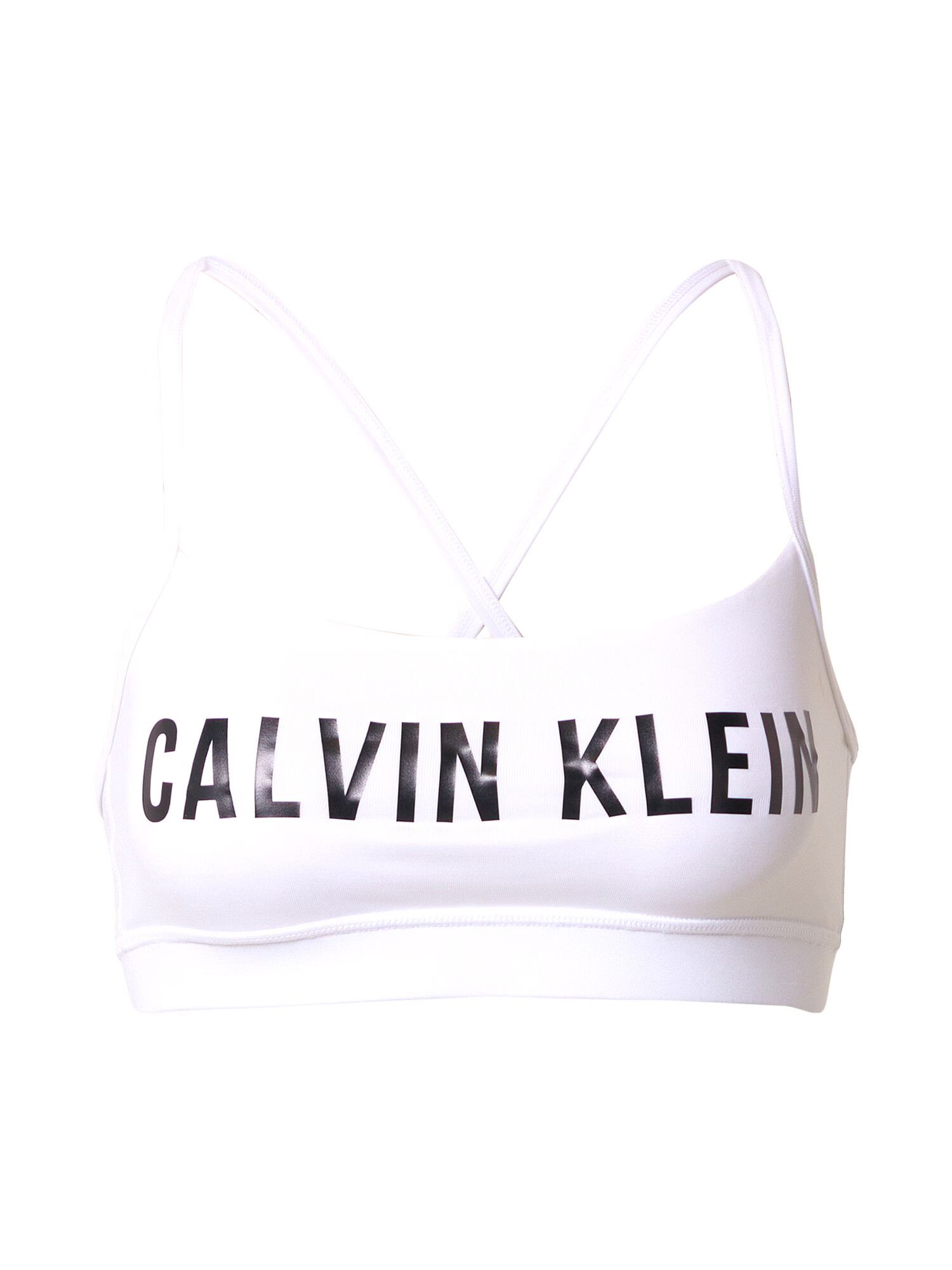 Calvin Klein Performance Športni nederček črna / bela - Pepit.si