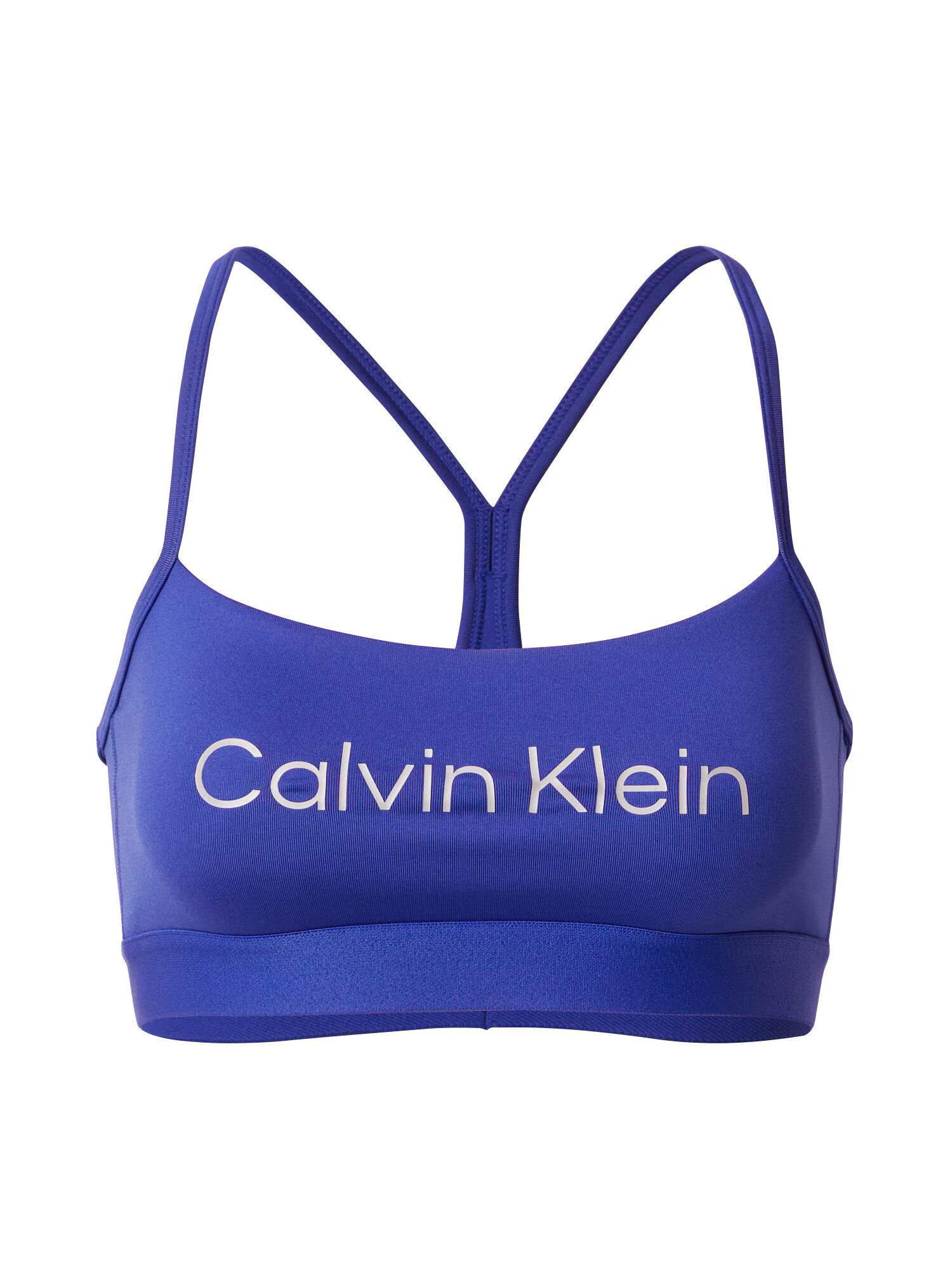 Calvin Klein Performance Športni nederček modra / bela - Pepit.si